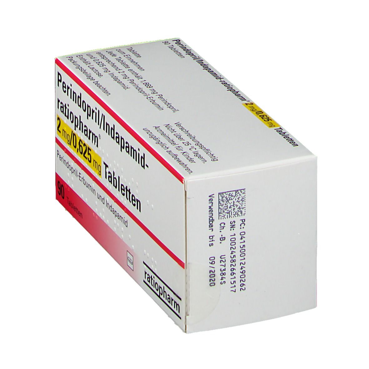 PERINDOPRIL/Indapamid-ratio.2 mg/0,625 mg Tabl. 90 St Tabletten