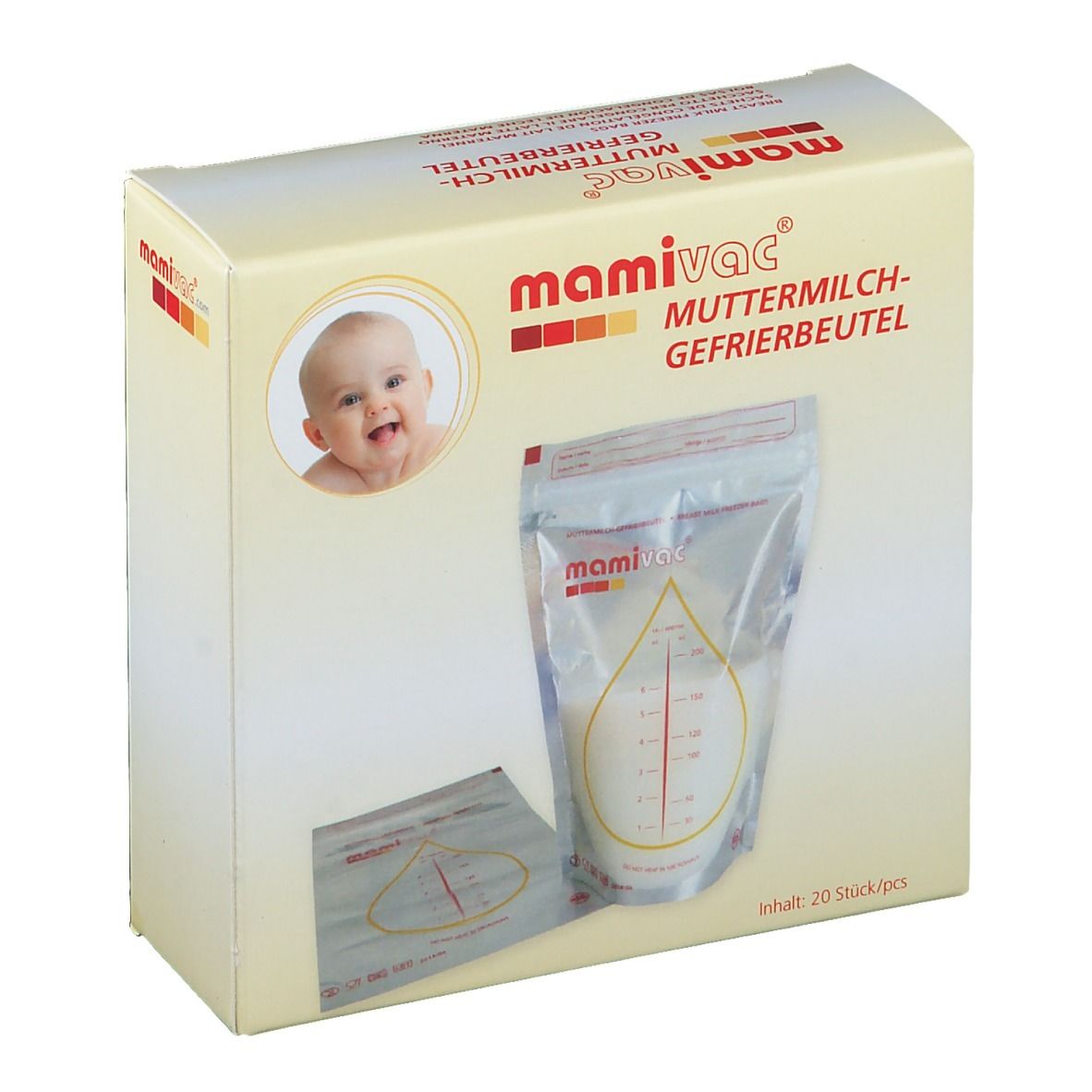 mamivac® Muttermilch-Gefrierbeutel