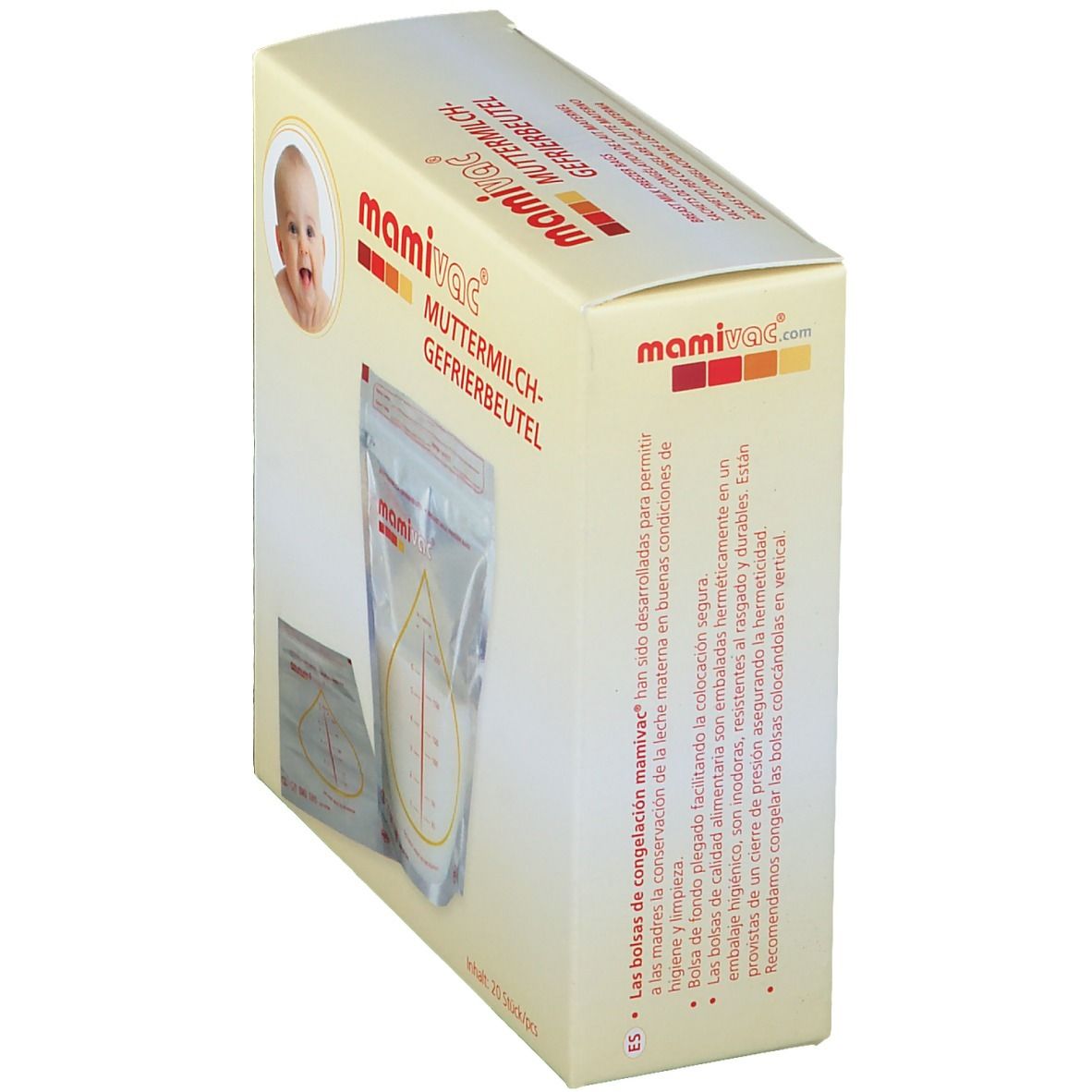 mamivac® Muttermilch-Gefrierbeutel