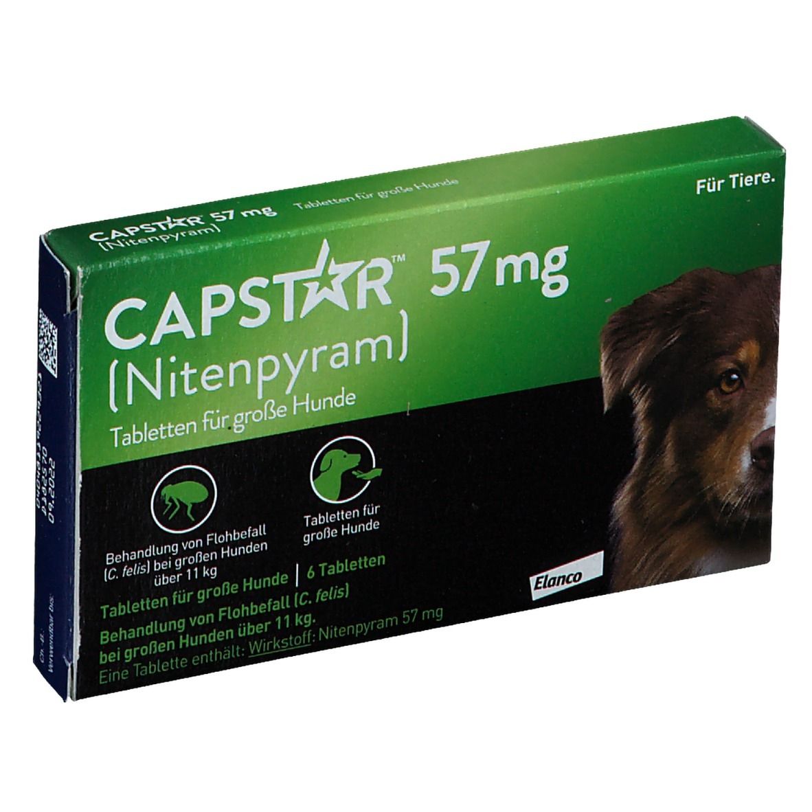 Capstar® 57 mg gegen Flohbefall bei großen Hunden