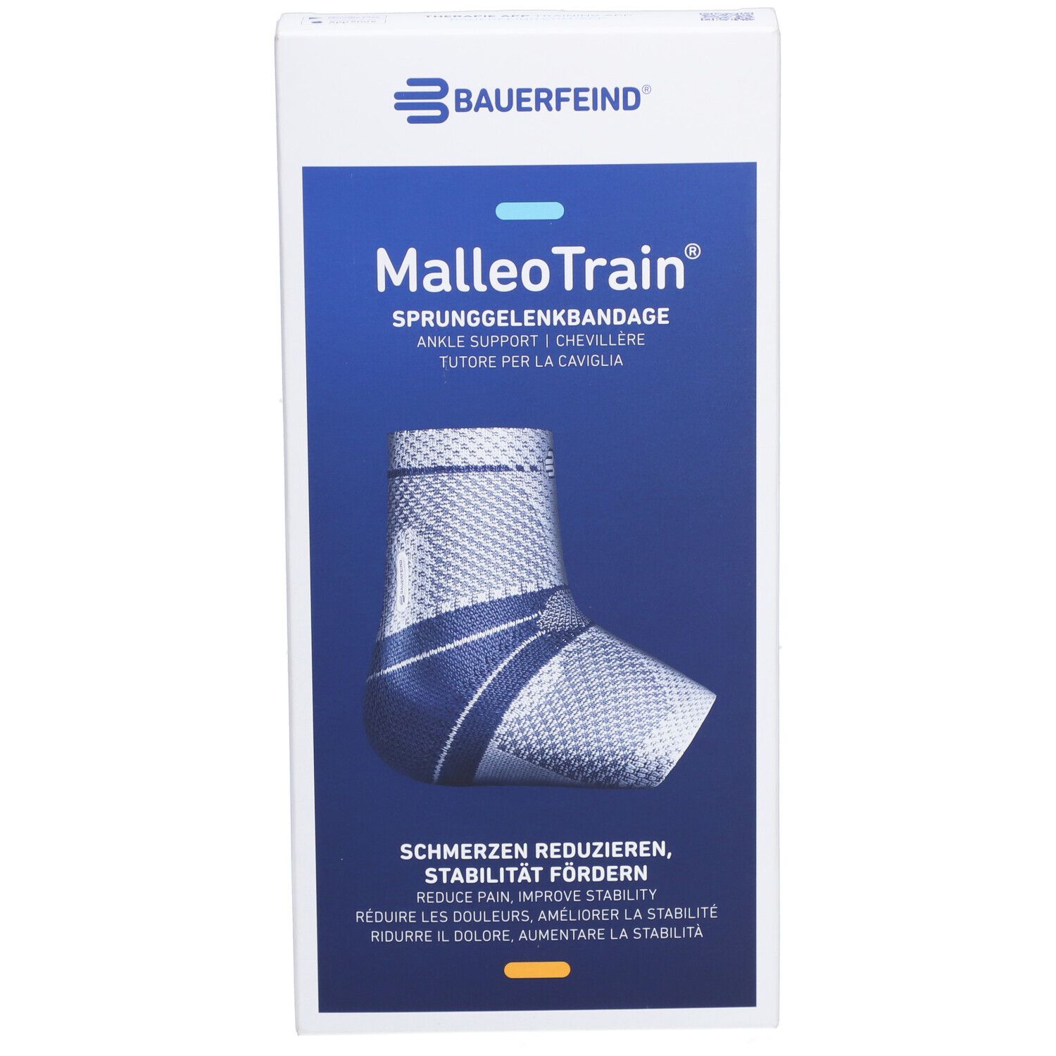 MalleoTrain® Sprunggelenkbandage rechts Gr.5 titan