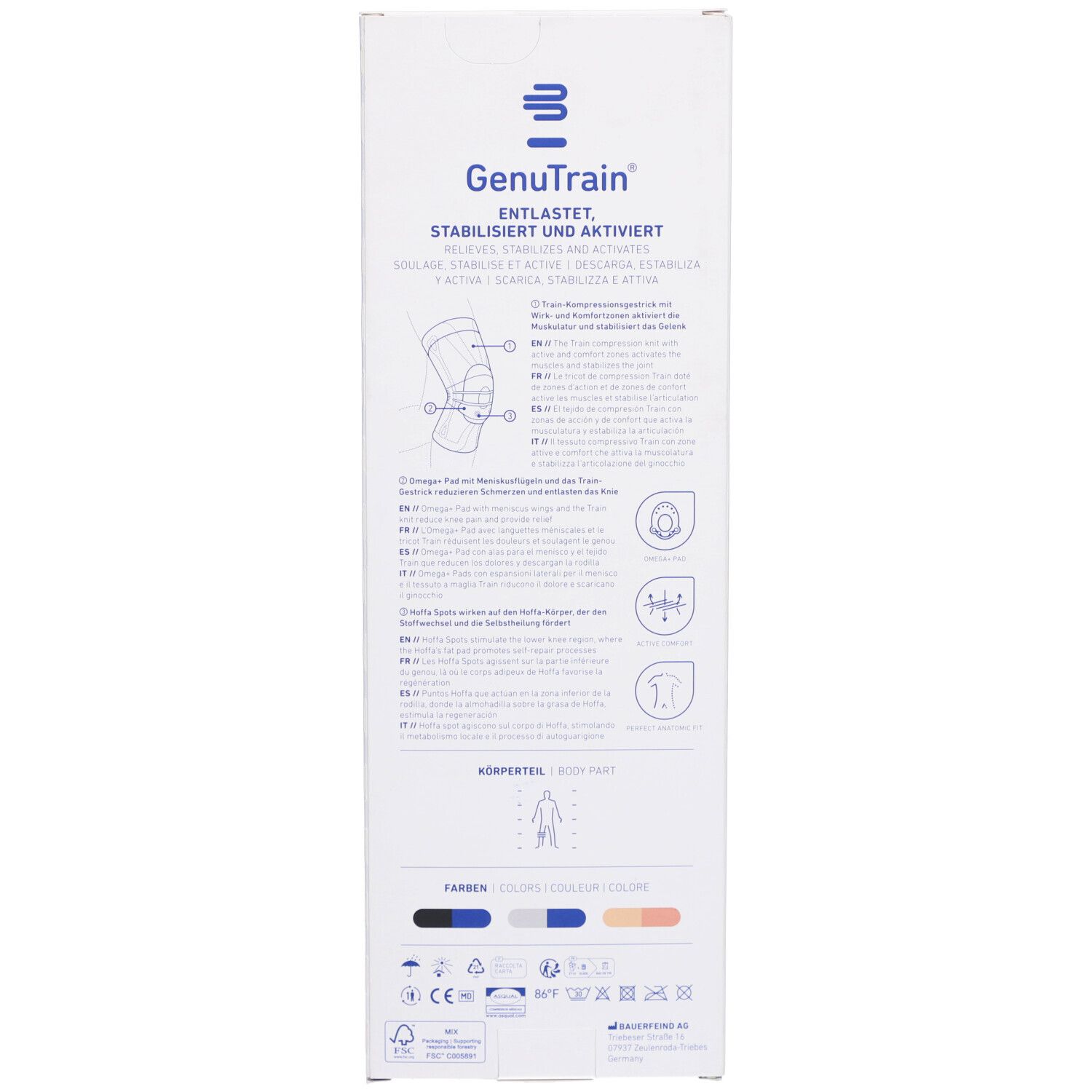 Genutrain Knieband. Gr.2 natur