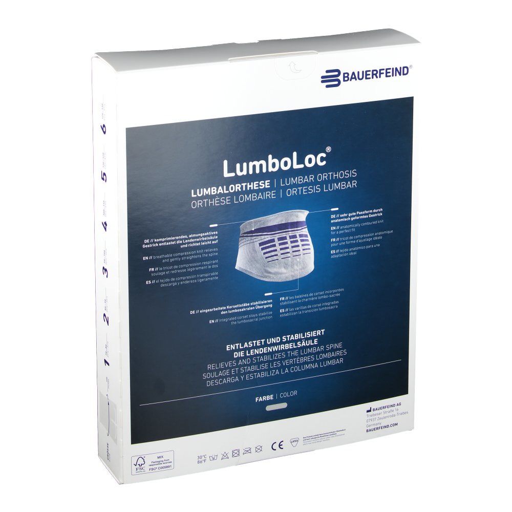 LumboLoc® Rückenstütz Bandage Gr. 5 titan