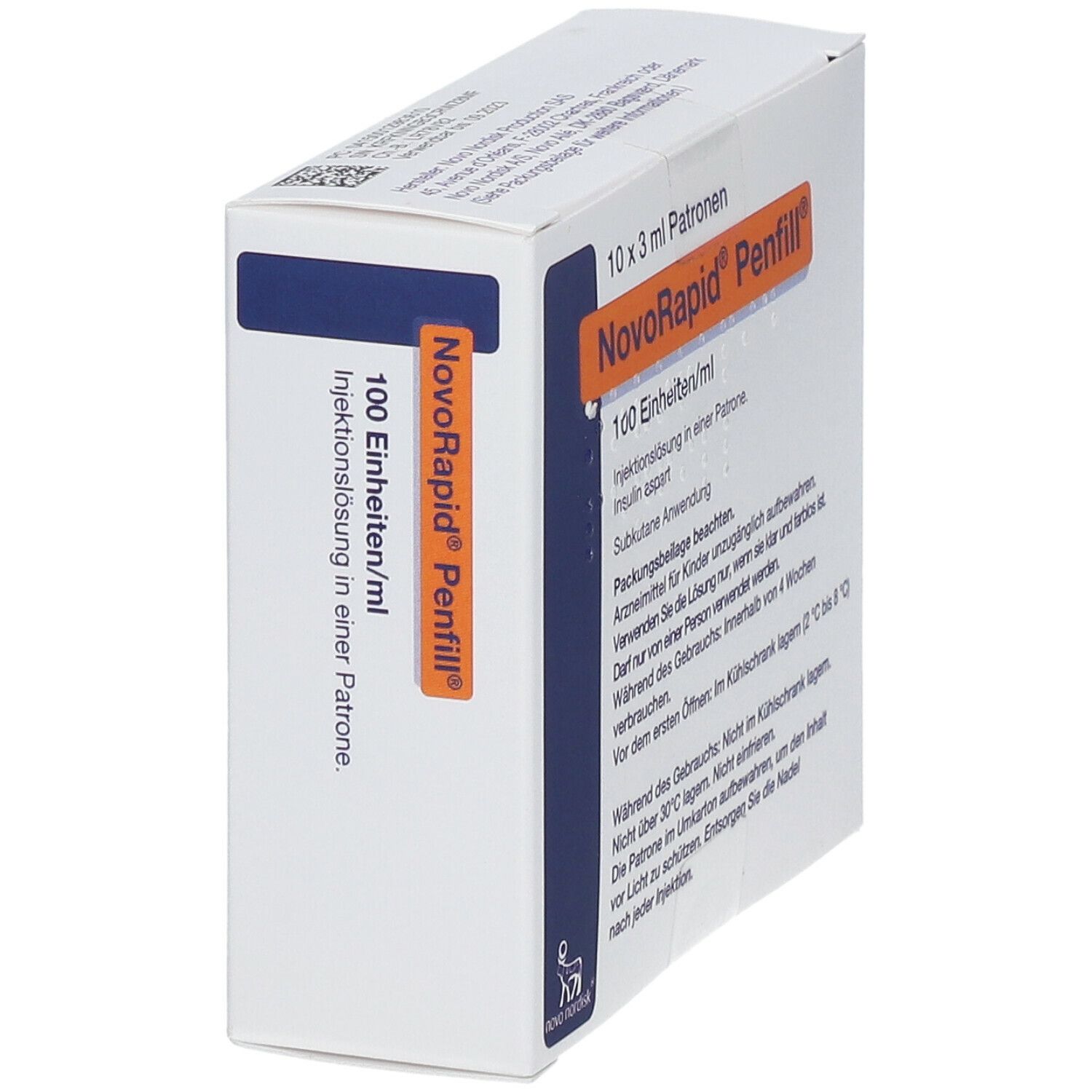 Novorapid Penfill 100 E/ml Inj.-Lsg.i.e.Patrone 10x3 ml Zylinderampullen