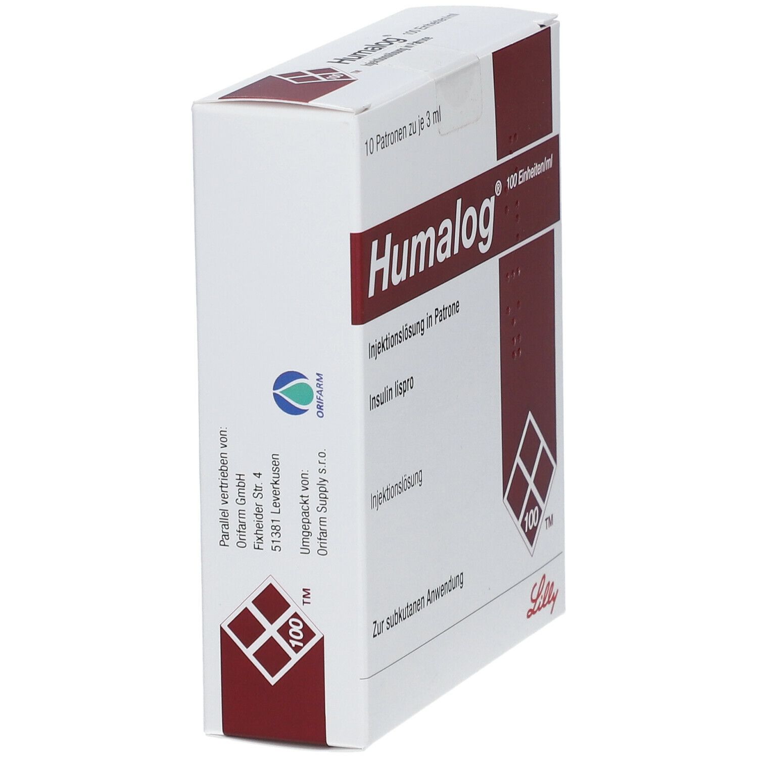 Humalog 100 E/ml Patrone Injektionslösung 10x3 ml