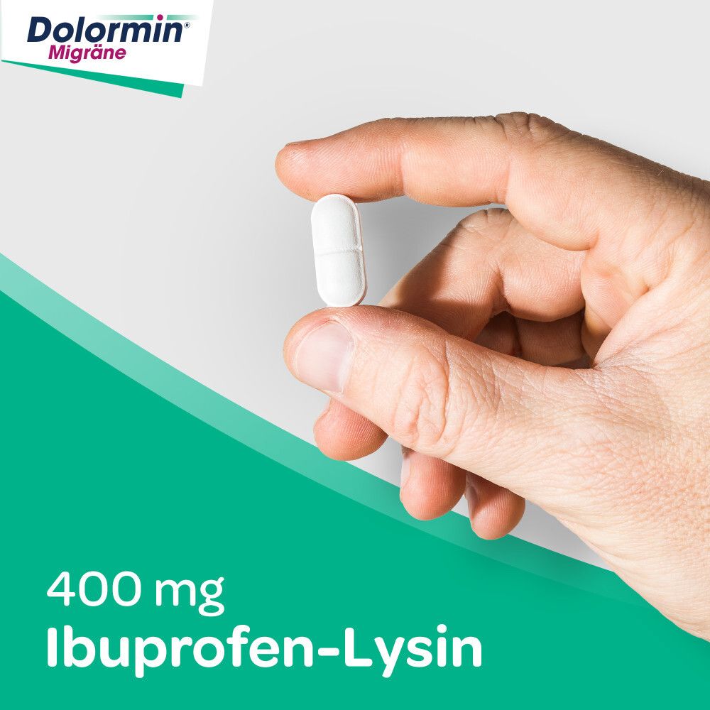 Dolormin Migräne 400 mg Ibuprofen bei Migränekopfschmerzen