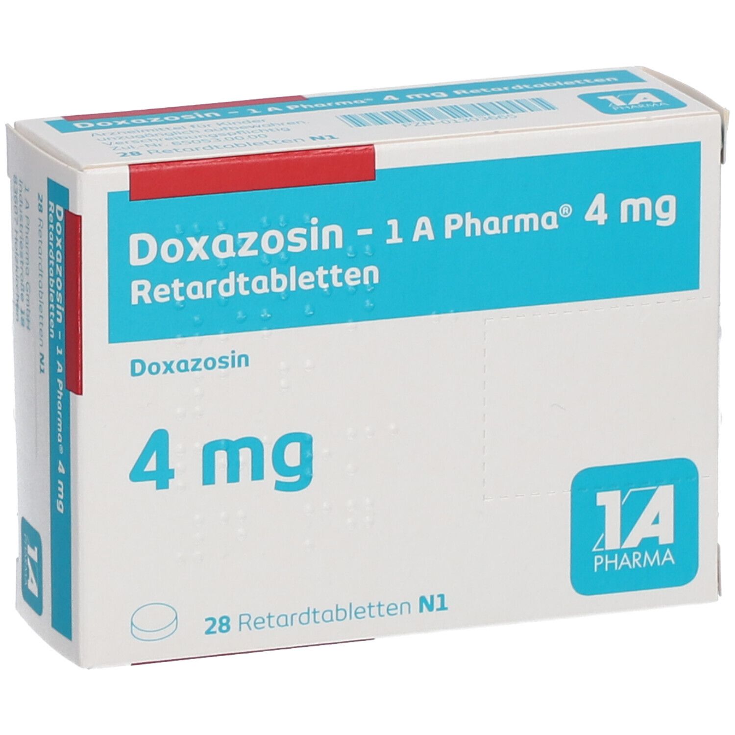 Doxazosin 1A Pharm 4Mg 28 St mit dem E-Rezept kaufen - Shop Apotheke