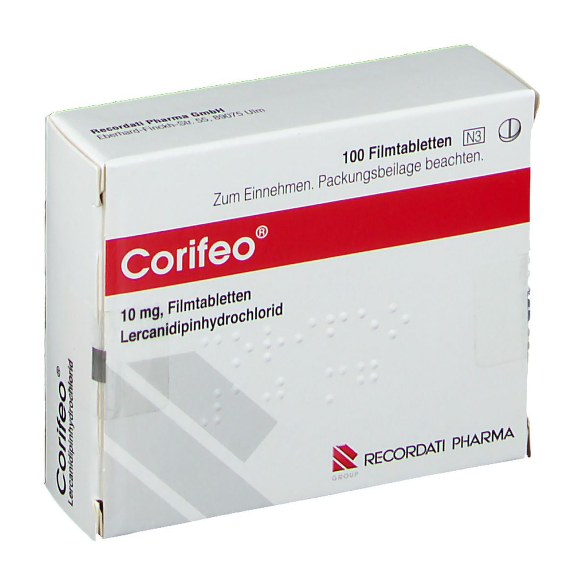 Corifeo 10 mg Filmtabletten 100 St