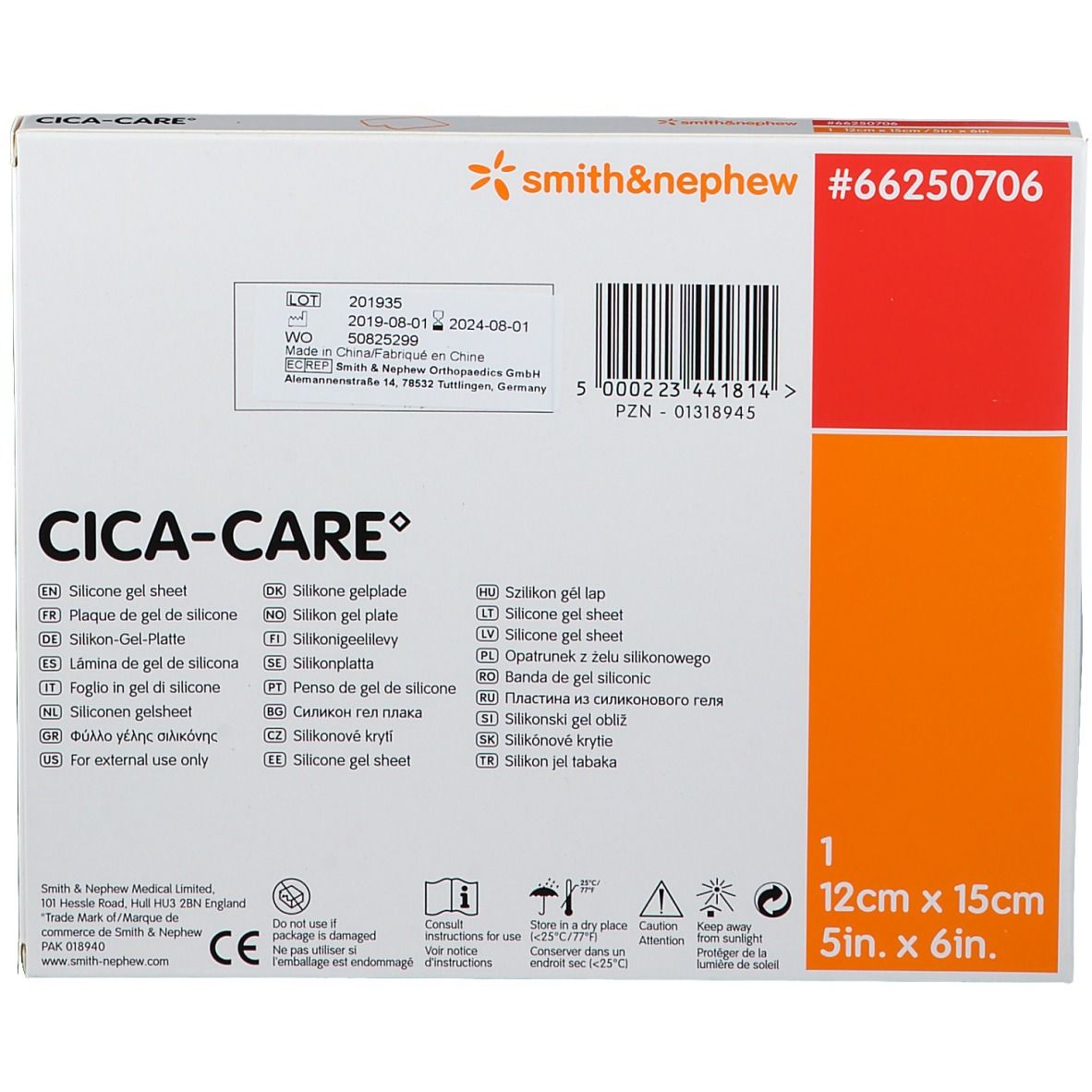 Cica Care zur Narbenbehandlung 12cmx15cm