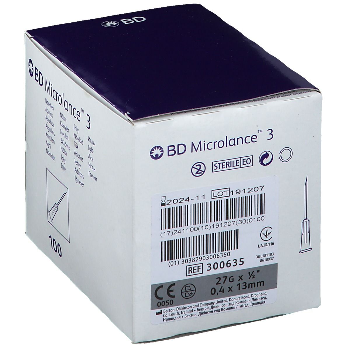 BD Microlance 3 Sonderkanülen 27 G 1/2 0,4 x 13 mm 100 St - Shop 