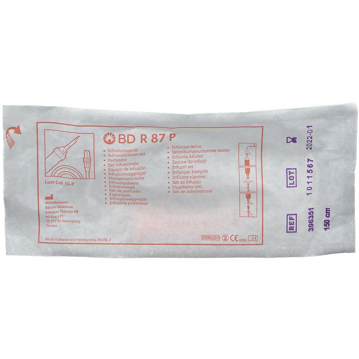 BD™ R 87 P Infusionsgerät 150 cm
