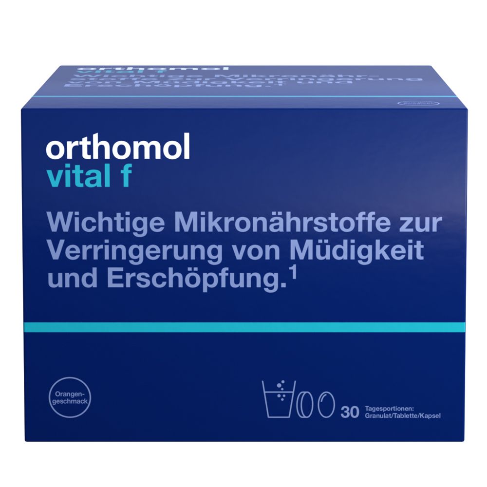 Orthomol Vital f Granulat/Tabletten/Kapseln Orange