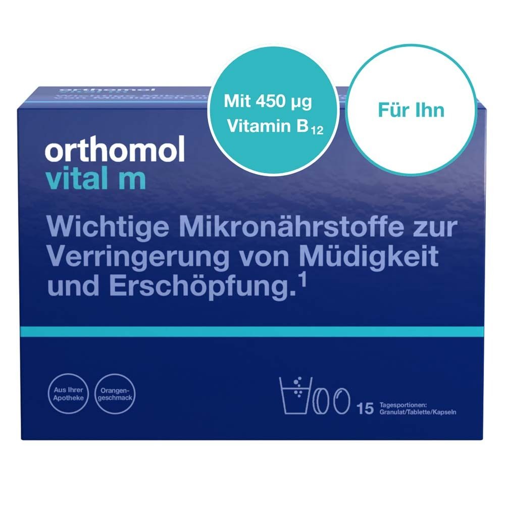 Orthomol Vital M Granulat/Kap./Tabl.Kombip.15 Tage 15 St Kombipackung