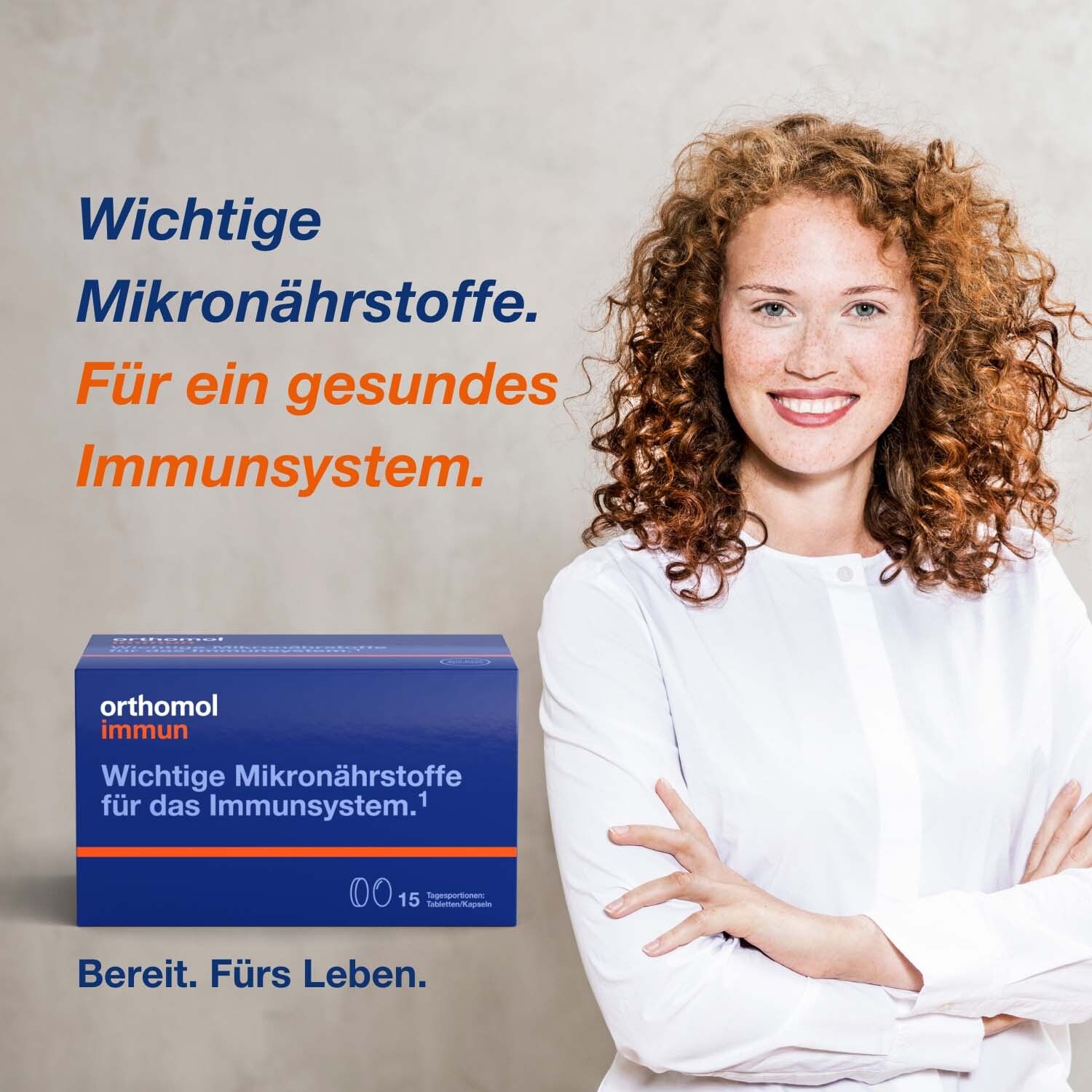 Orthomol Immun - Mikronährstoffe zur Unterstützung des Immunsystems - mit Vitamin C, Vitamin D und Zink - Tabletten/Kapseln