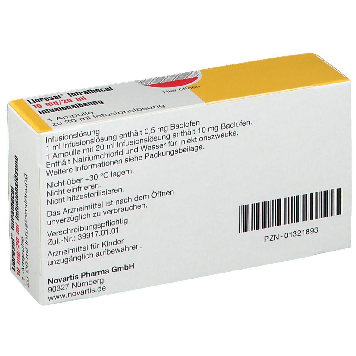 Lioresal® Intrathecal 10 mg