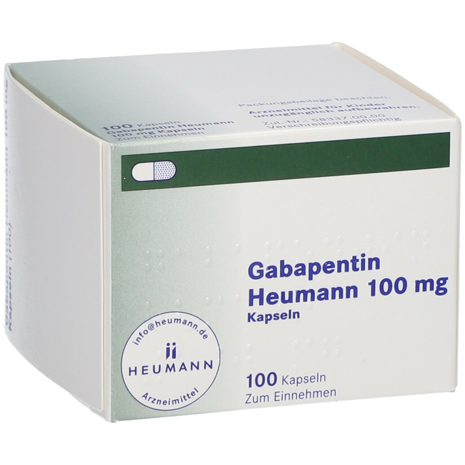 GABAPENTIN Heumann 100 mg Kapseln