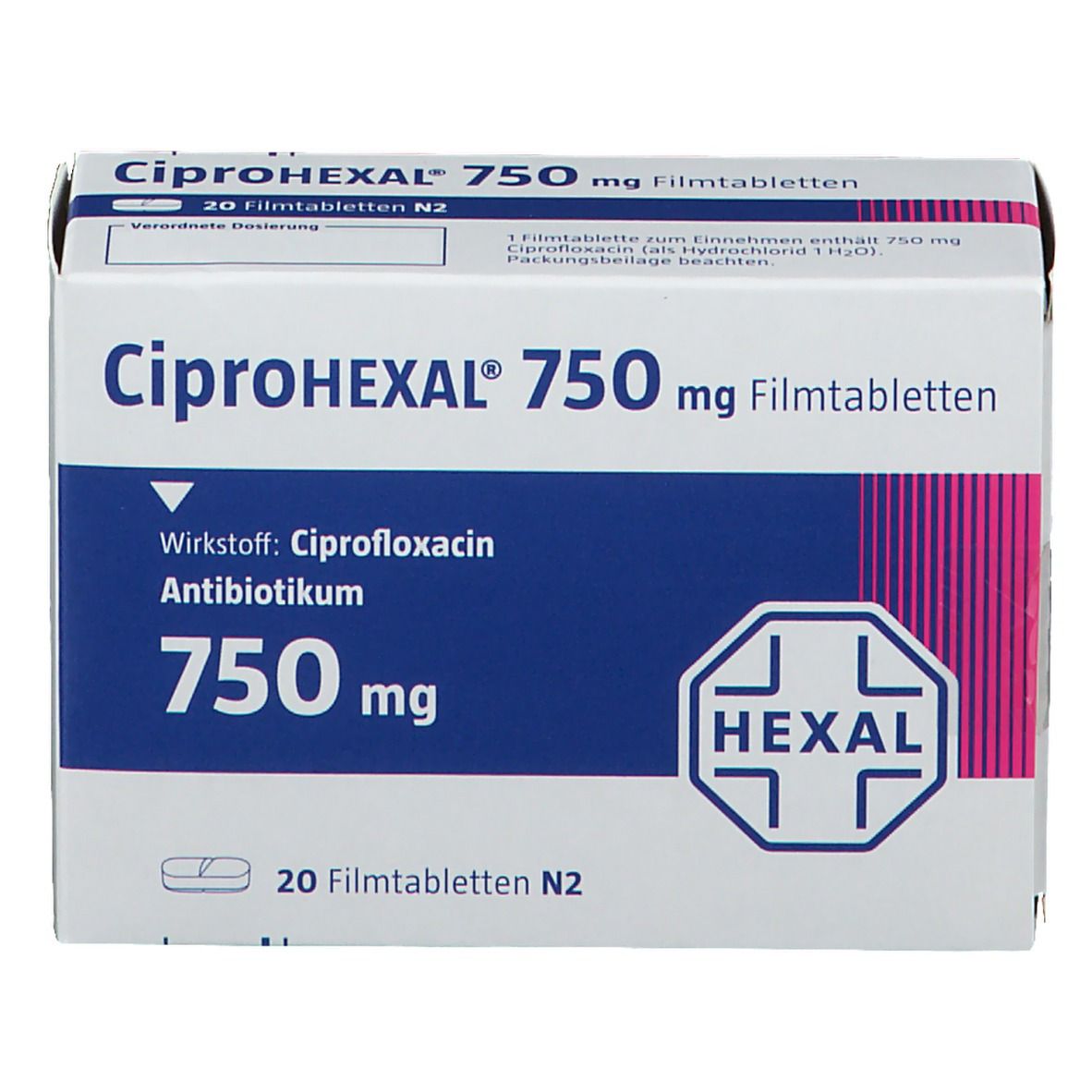 Ciprofloxacin actavis 750 mg