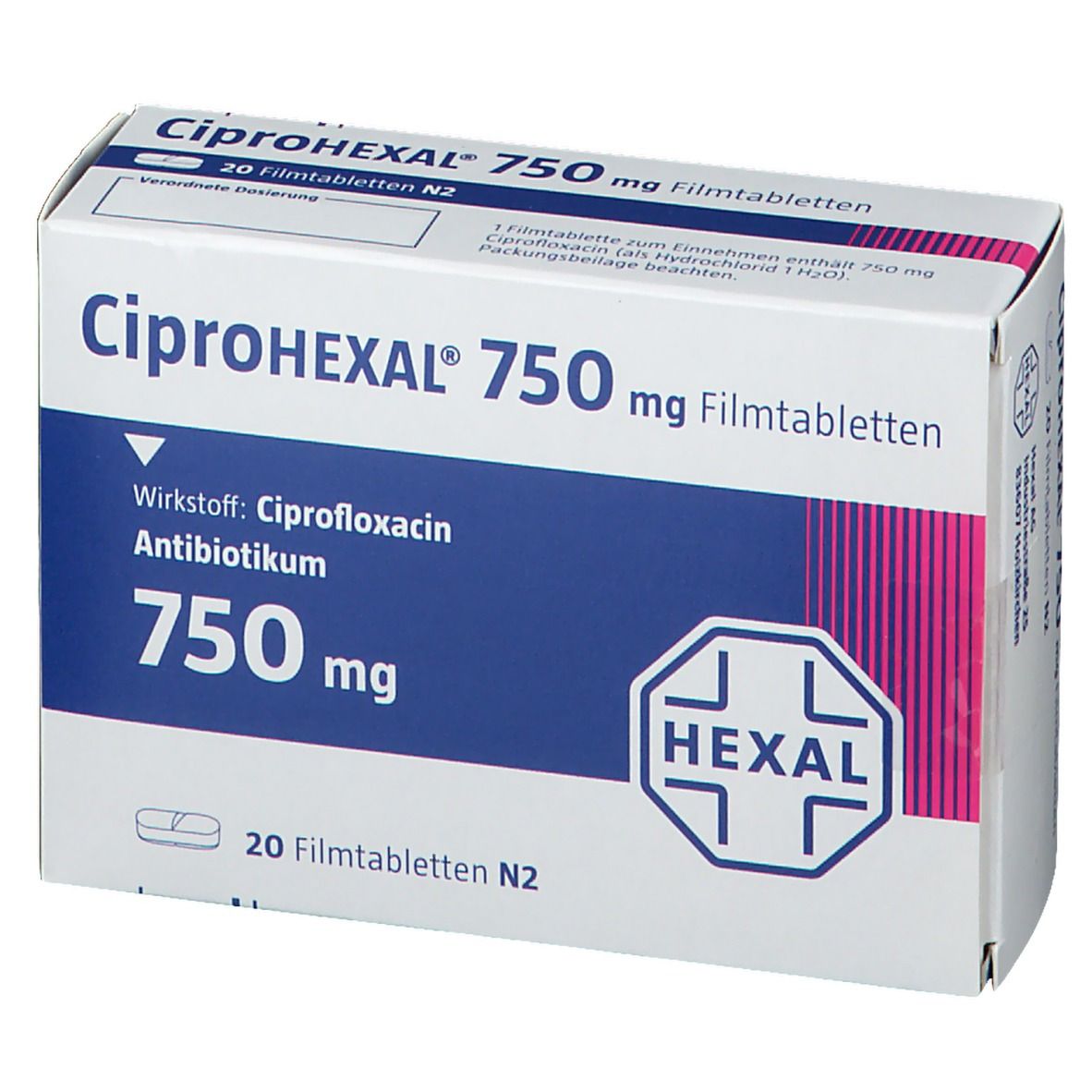 Ciprofloxacin stada 750 mg