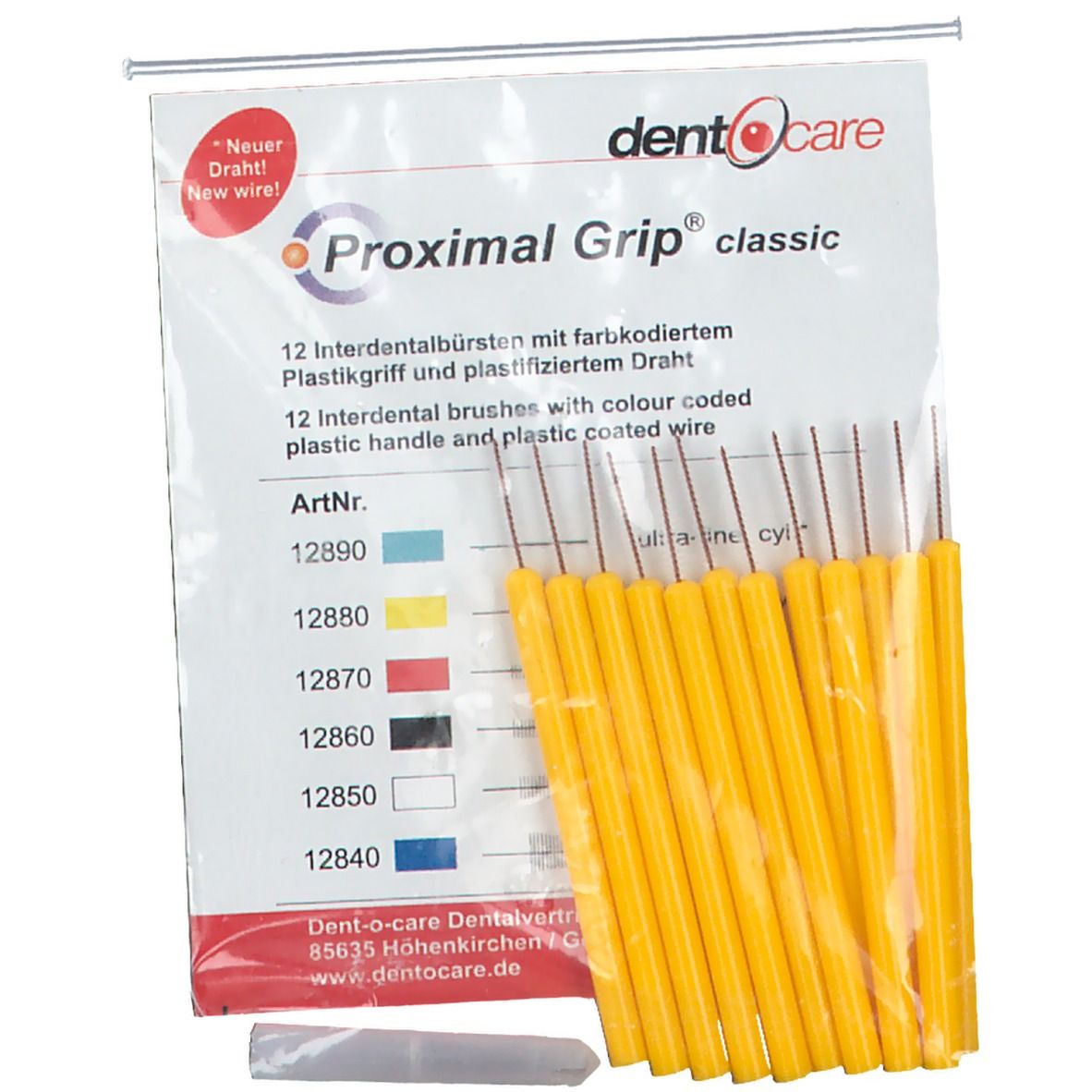 Proximal Grip xxxx-fein gelb Interdentalbürste 12 St Zahnbürste