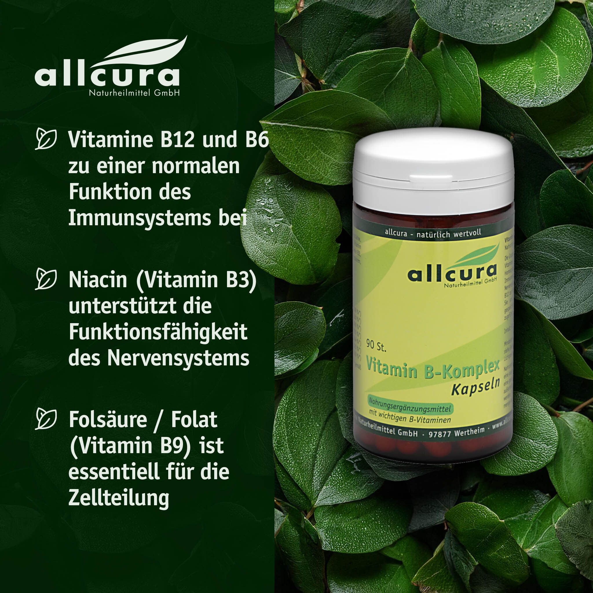 allcura Vitamin B-Komplex Kapseln