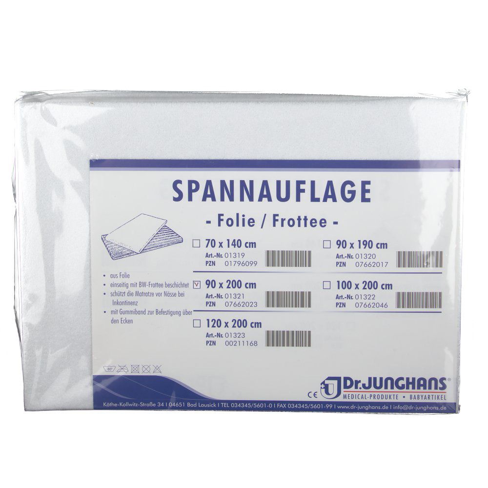 Dr. Junghans® Spannbettauflage Frottee 90 cm x 200 cm