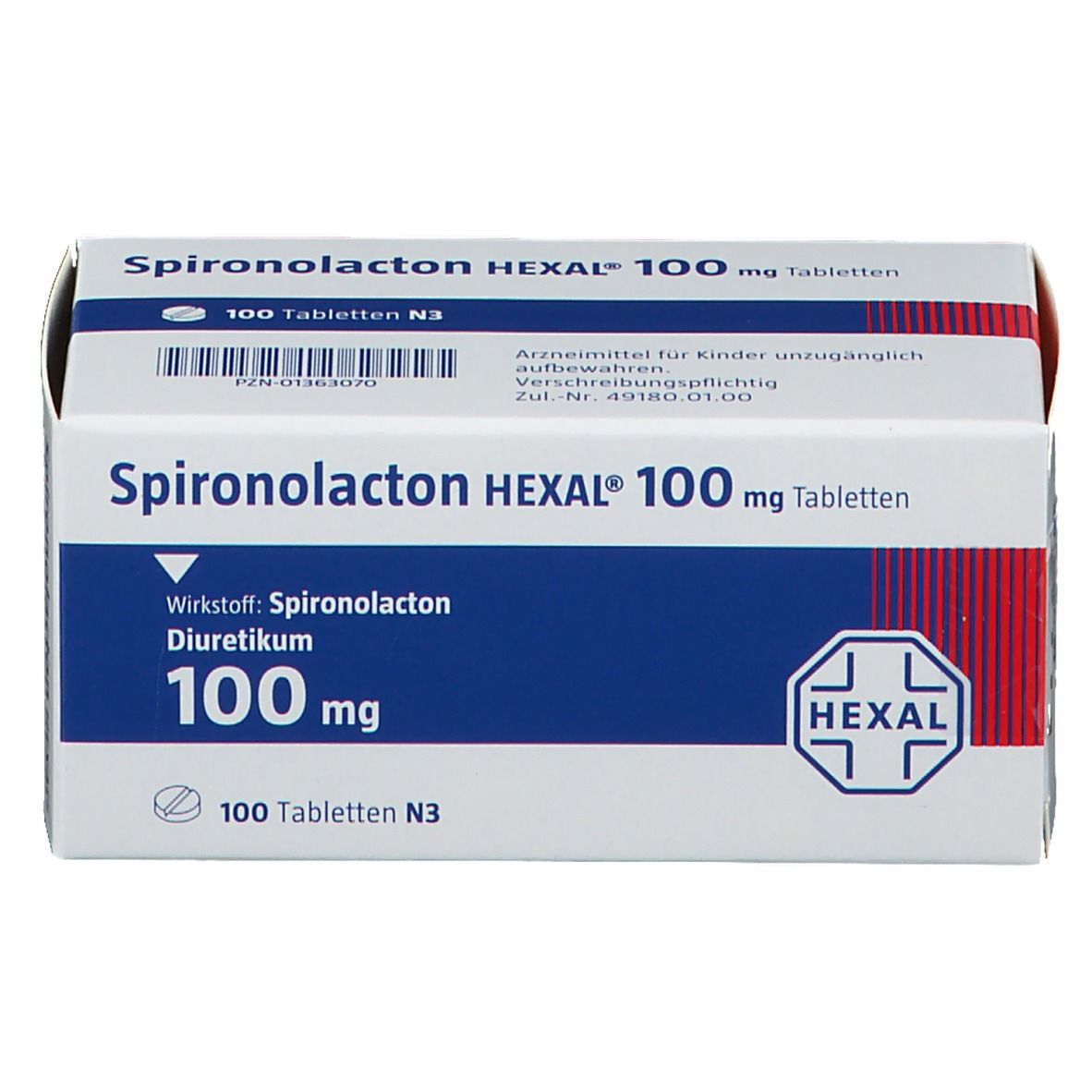 Spironolacton HEXAL® 100 mg 100 St mit dem ERezept kaufen Shop Apotheke