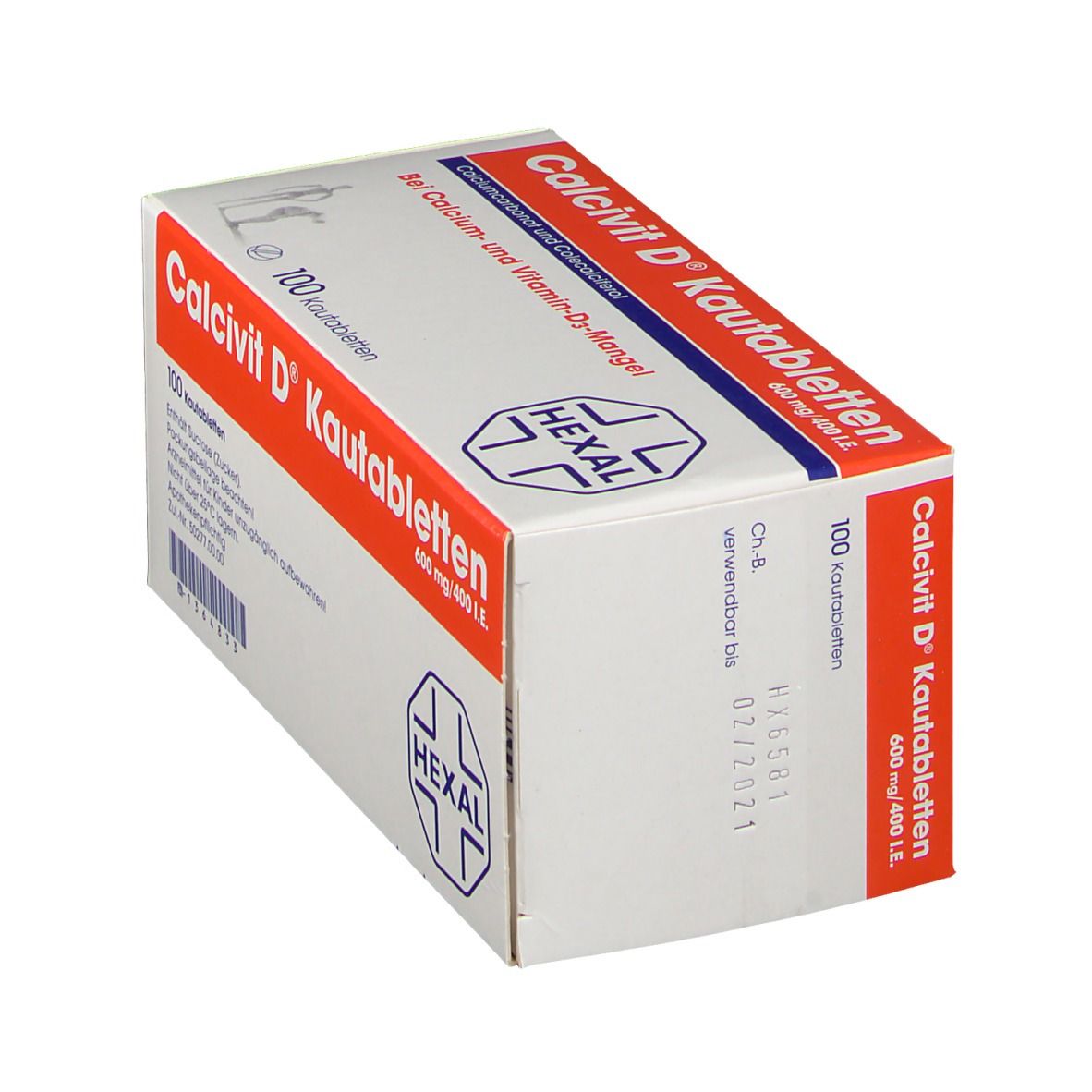 Calcivit D® Kautabletten, 600 mg/400 I.E.