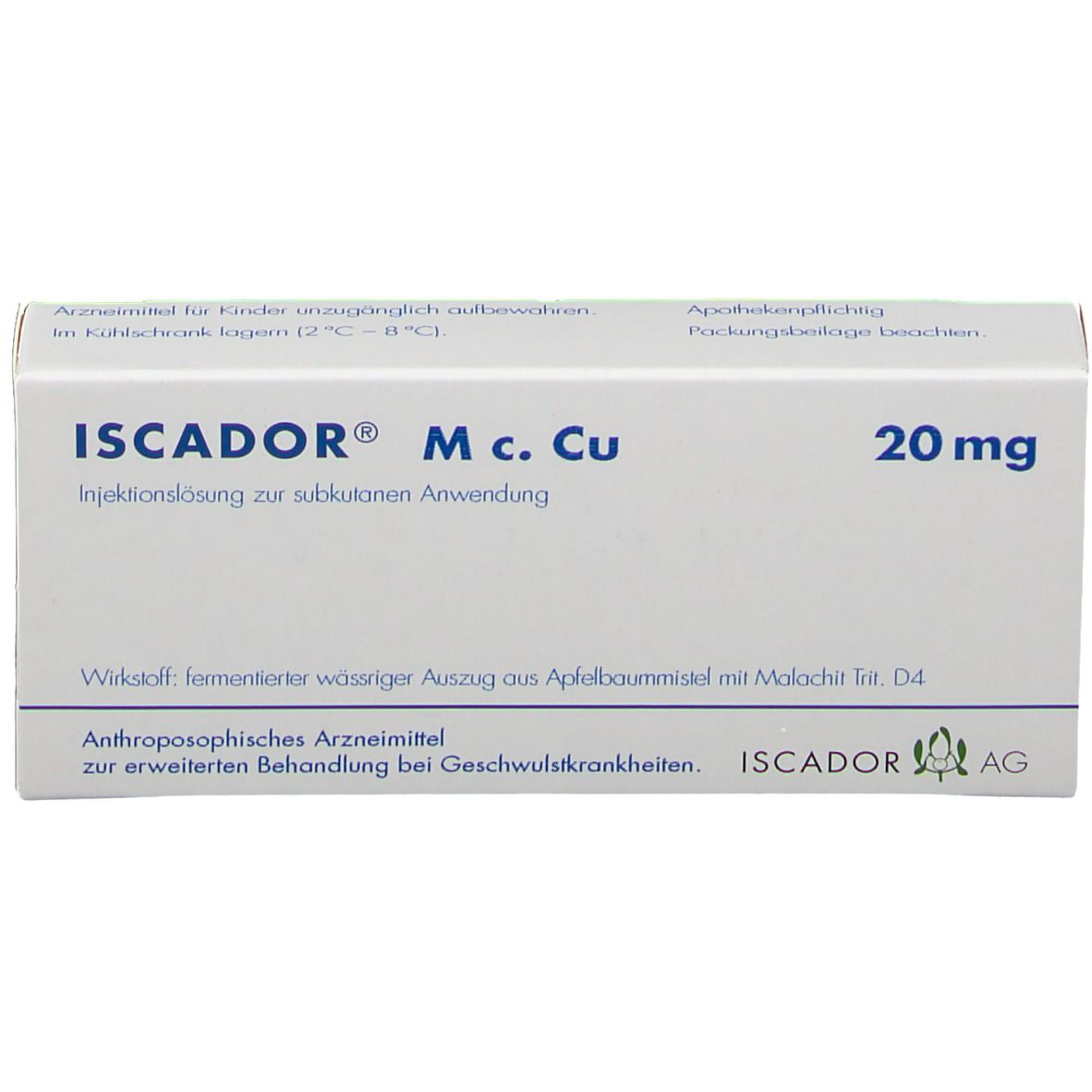 ISCADOR® M c. Cu 20 mg