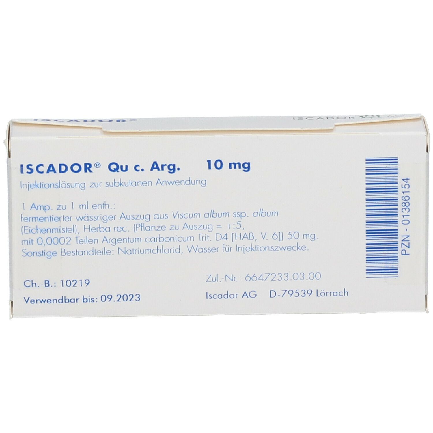ISCADOR® Qu c. Arg. 10 mg