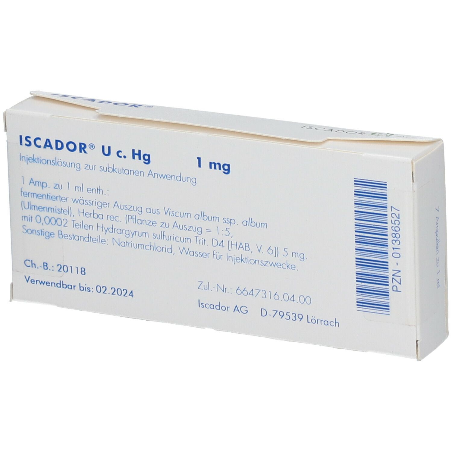 ISCADOR® U c. Hg 1 mg