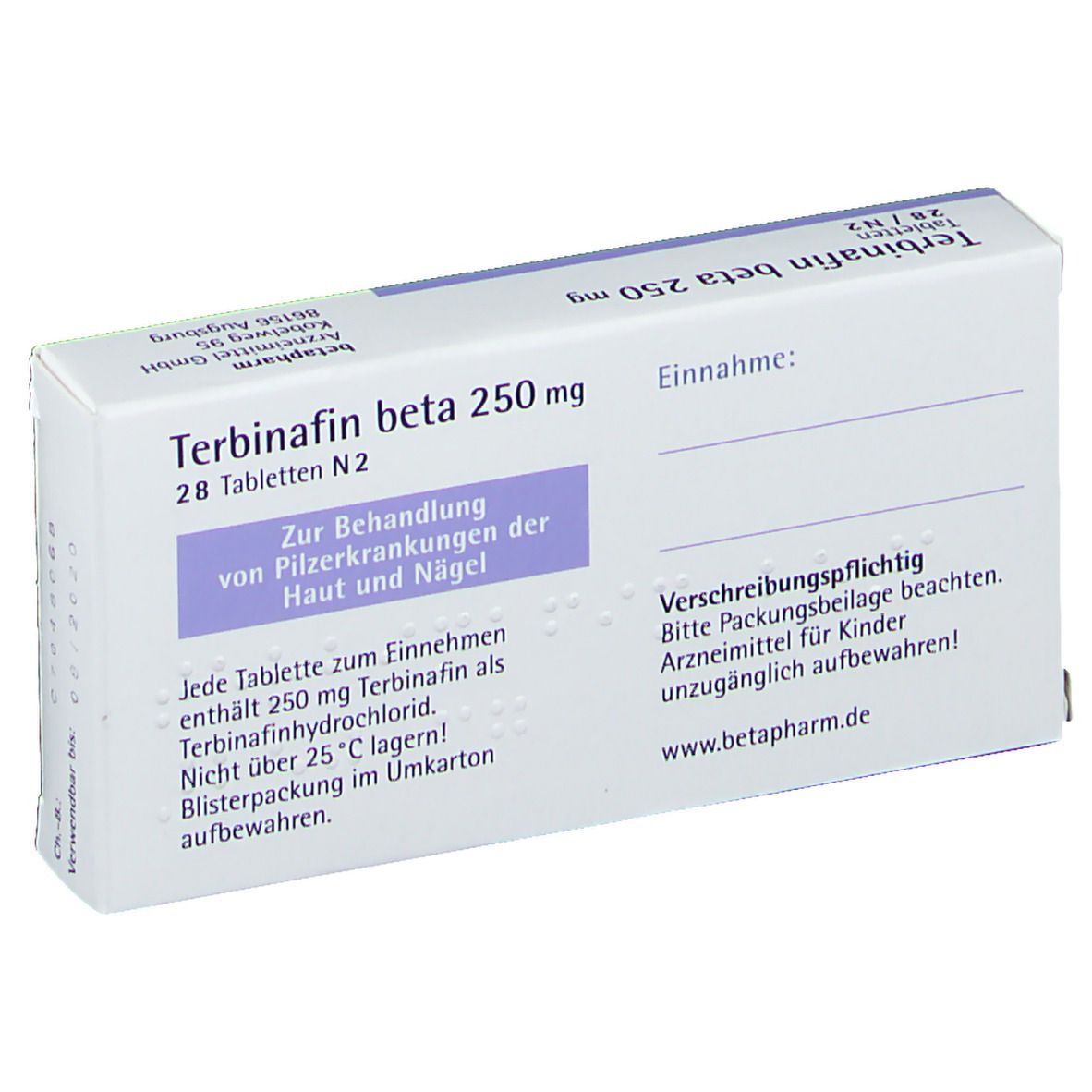 Terbinafin beta 250 mg