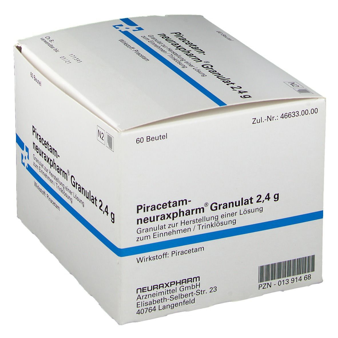 PIRACETAM-neuraxpharm Granulat 2,4 g 60x2,4