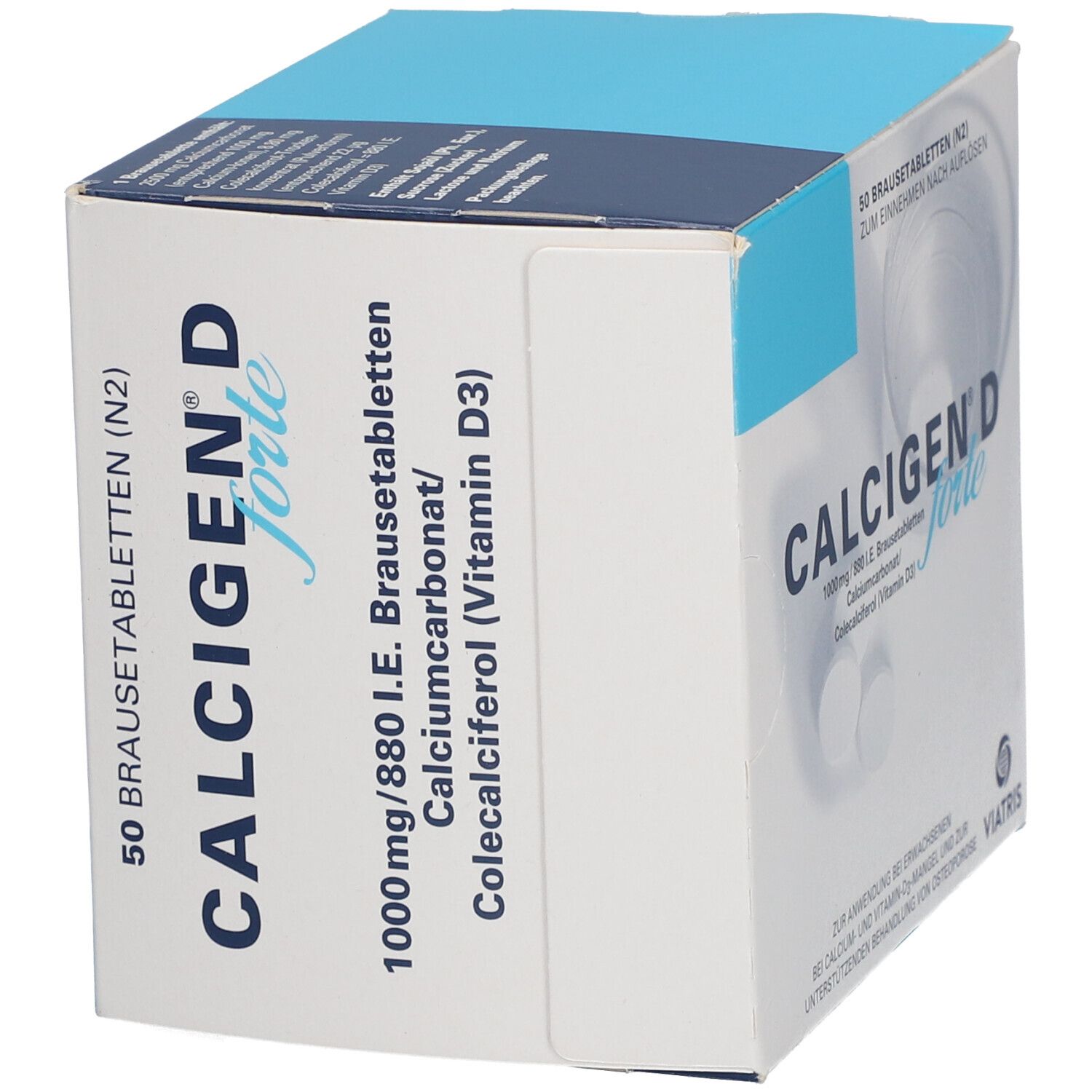 Calcigen D forte 1000 mg / 880 I.E. Brausetabletten