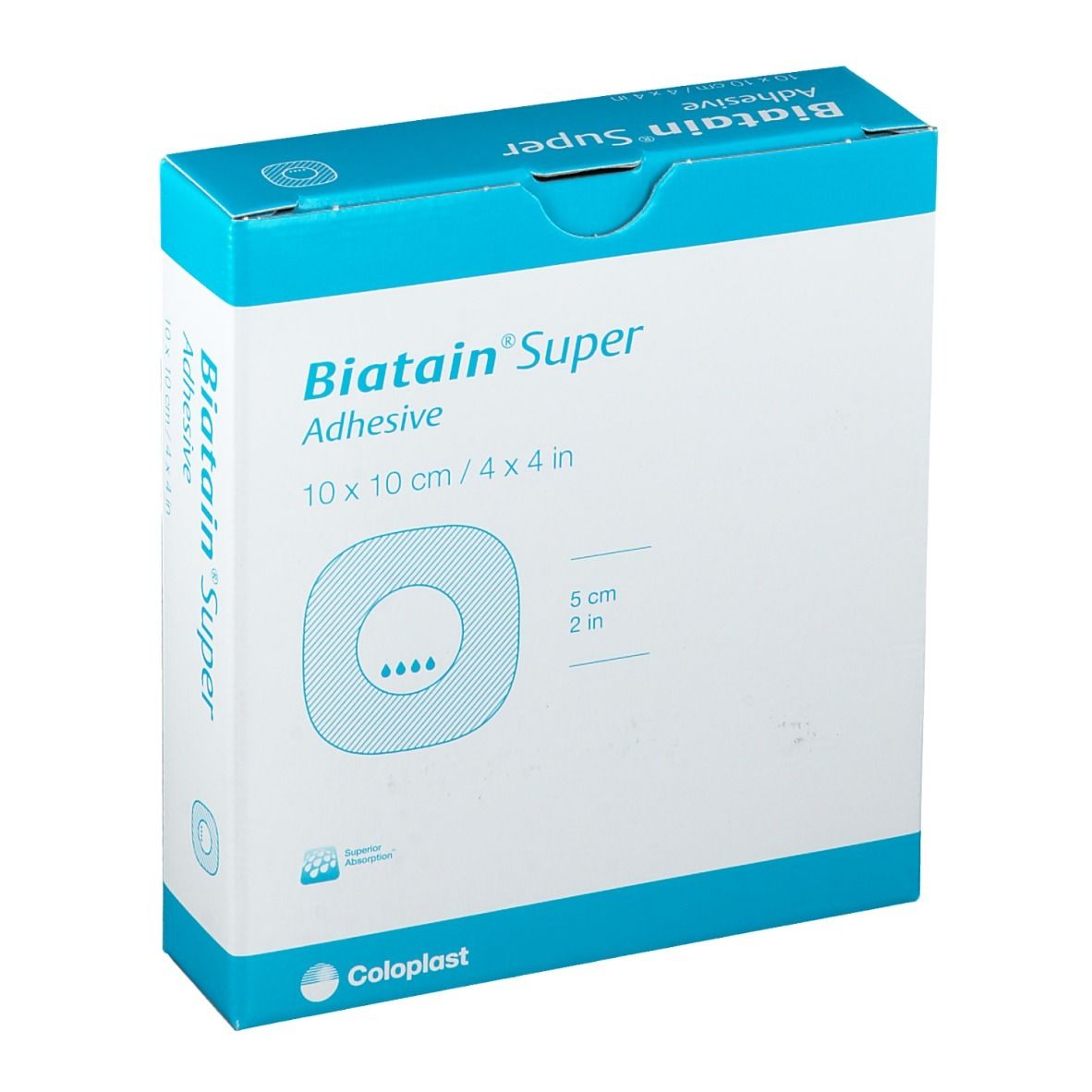 Biatain® Super Hydrokapillar-verband, selbst-haftend 10 x 10 cm