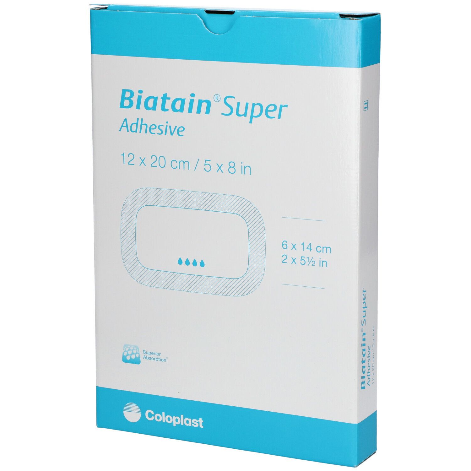 Biatain® Super Hydrokapillar-verband, selbst-haftend 12x20cm