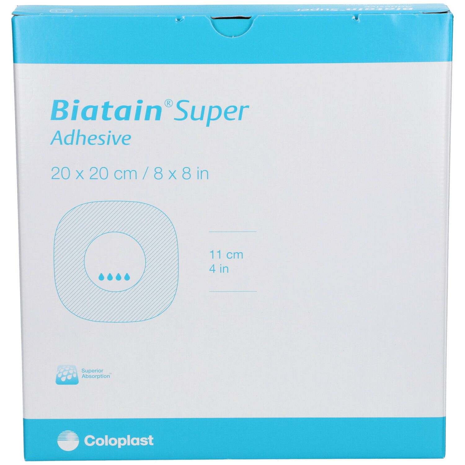 BIATAIN® Super Hydrokapillar-verband, selbst-haftend 20 x 20 cm