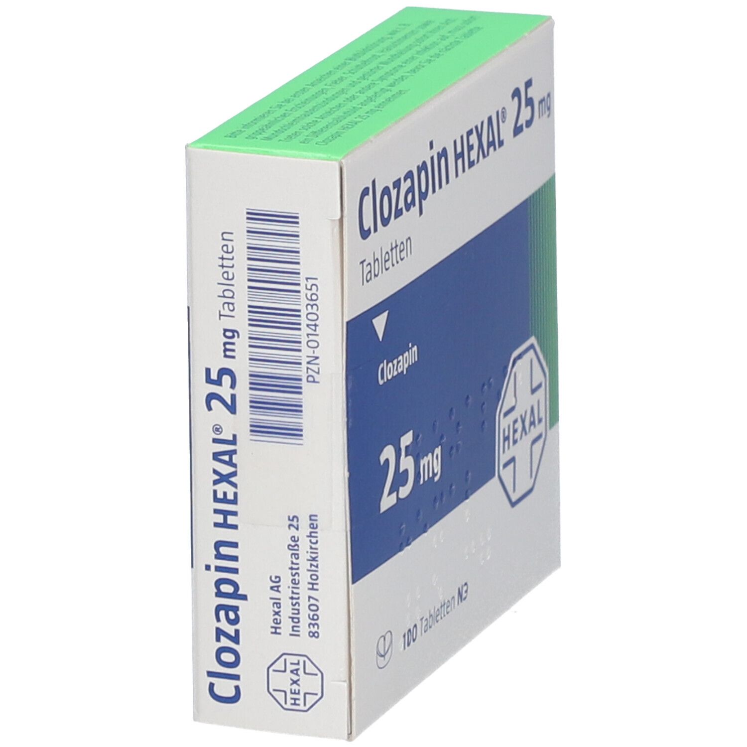 Clozapin Hexal 25 mg Tabletten 100 St