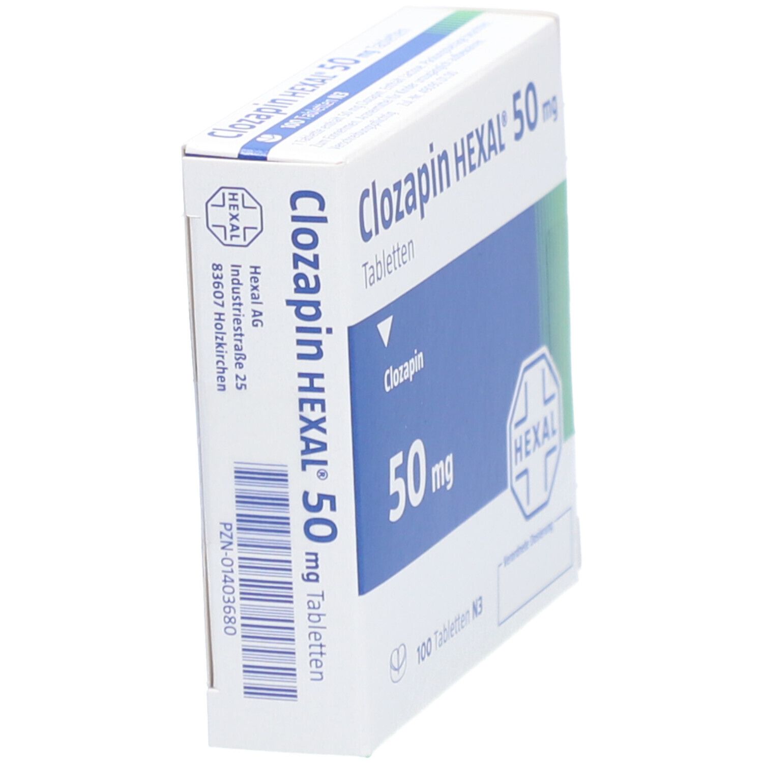 Clozapin Hexal 50 mg Tabletten 100 St