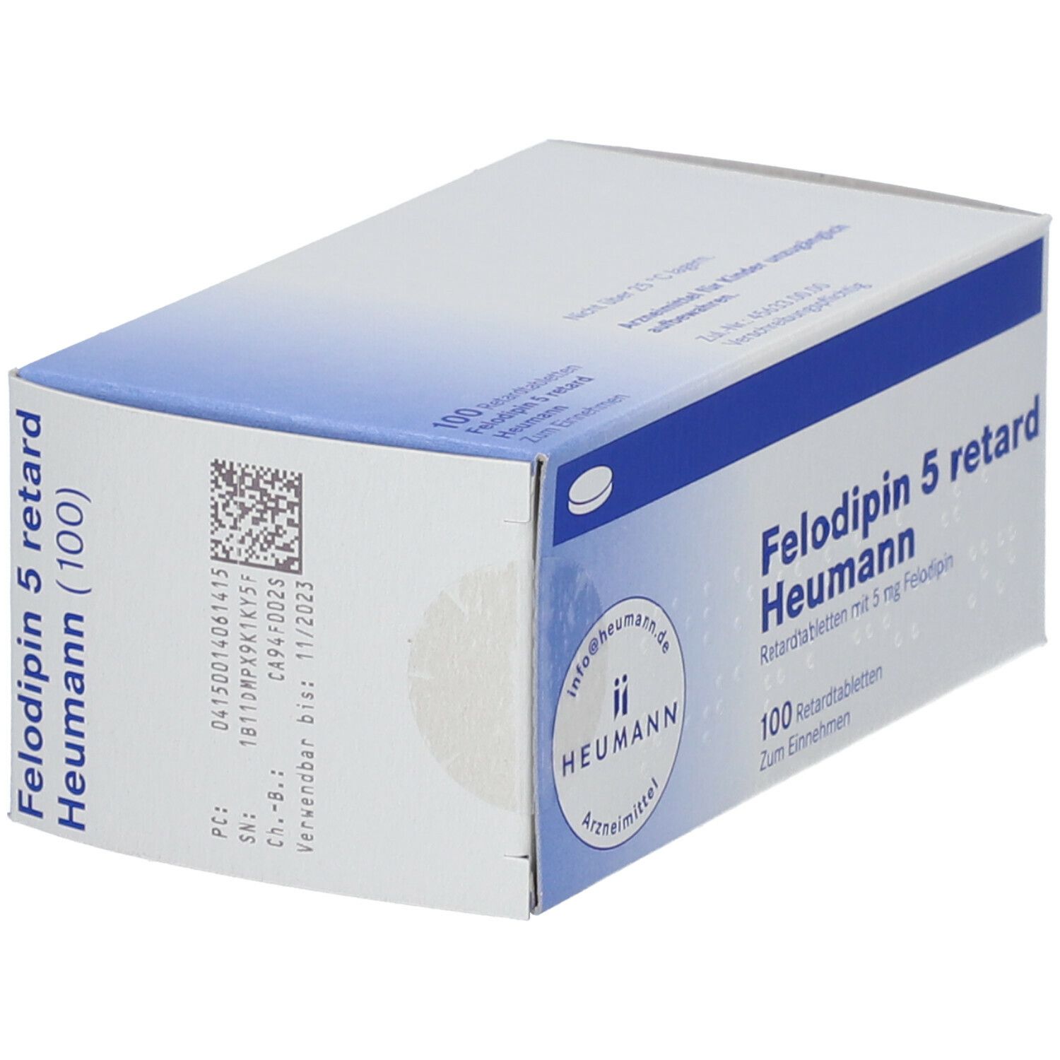 Felodipin 5 mg Heumann Retardtabletten 100 St Retard-Tabletten