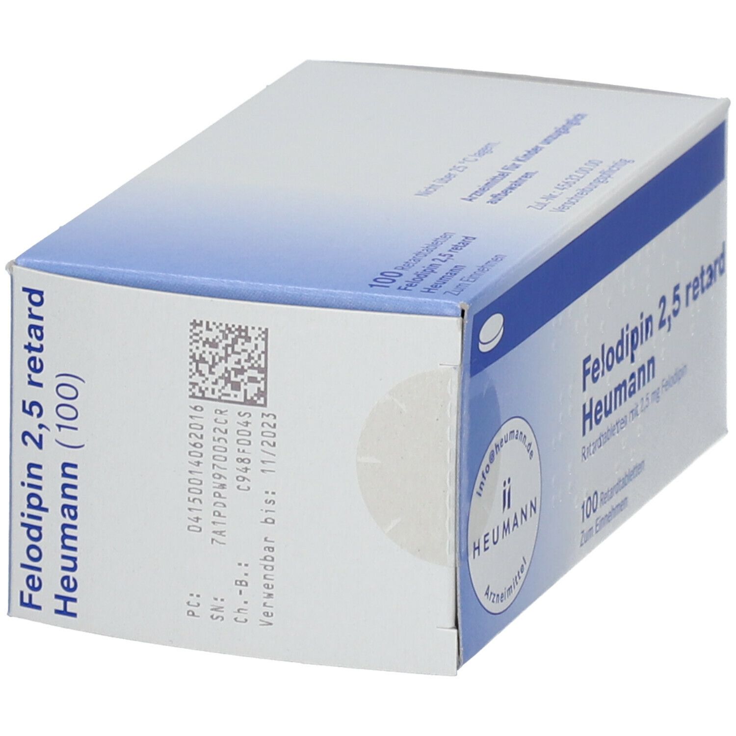 Felodipin AL 2,5 mg retard Tabl. 100 St Retard-Tabletten