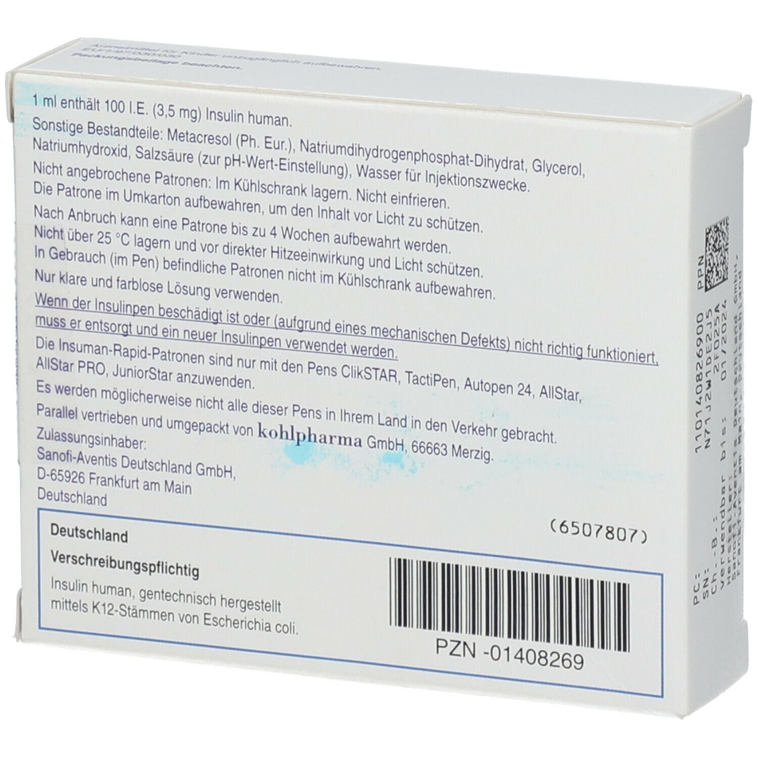 INSUMAN Rapid 100 I.E./ml