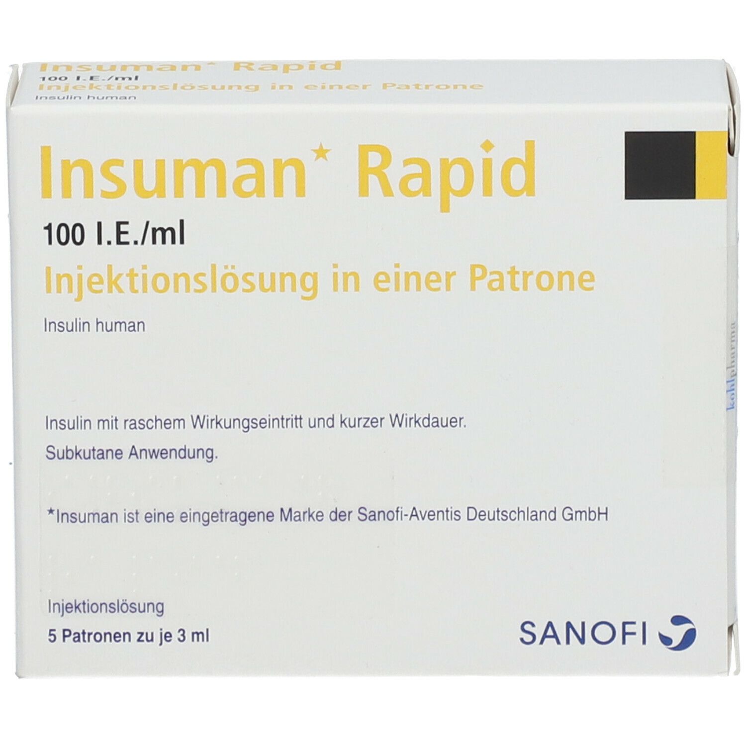 INSUMAN Rapid 100 I.E./ml
