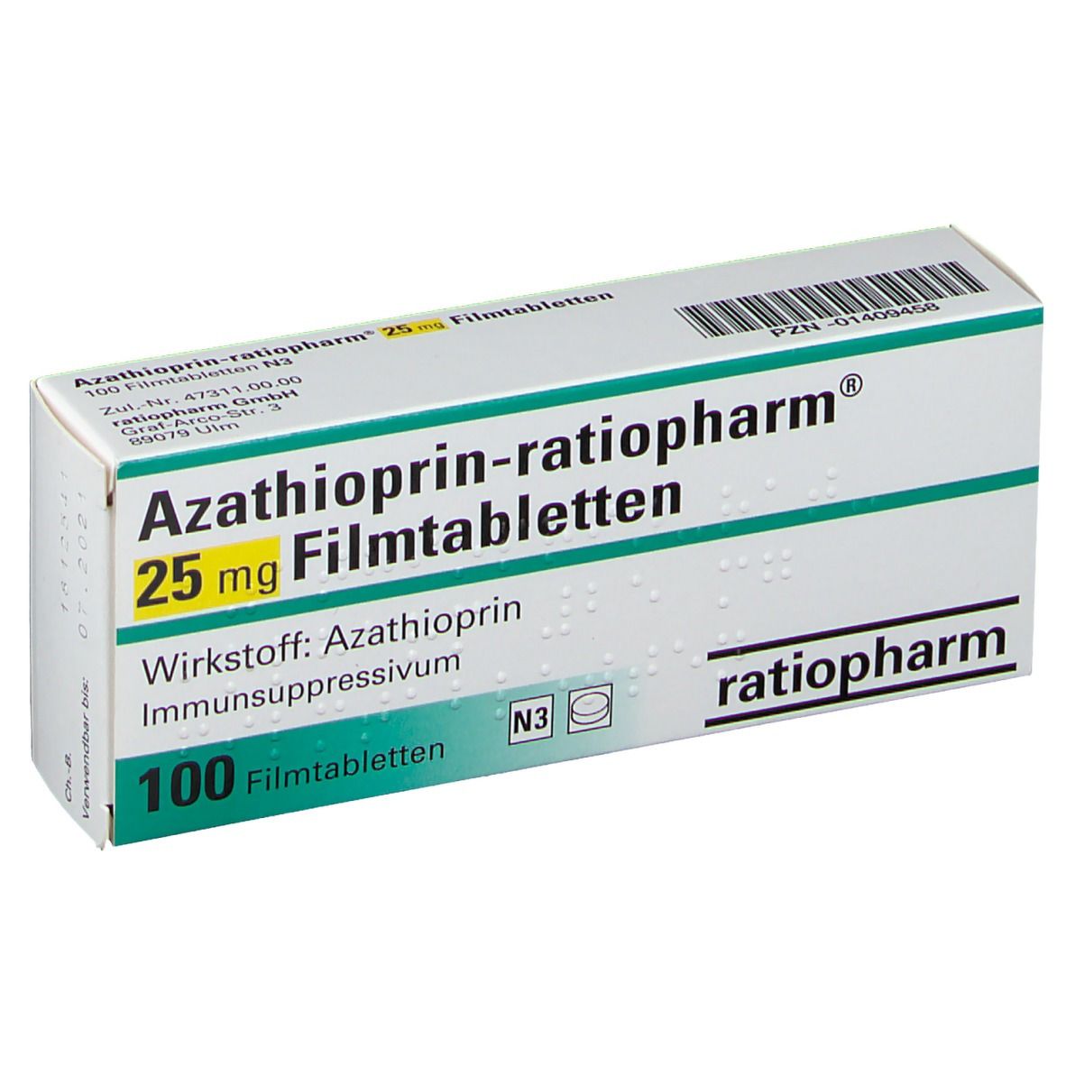 Azathioprin-ratiopharm® 25 mg
