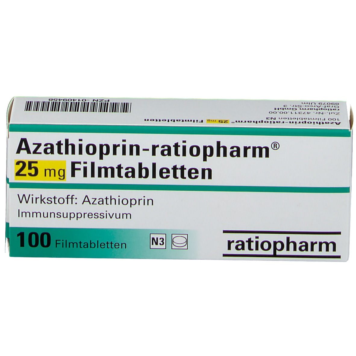 Azathioprin-ratiopharm® 25 mg