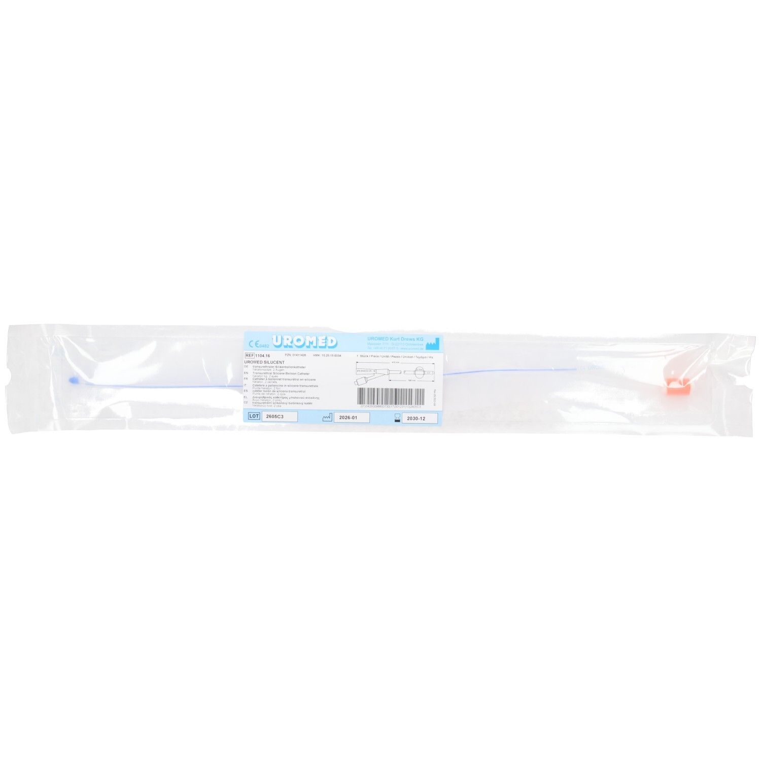 Uromed Silucent Ballonkath.Silik.Nel.Ch 16 1104 1 St Katheter