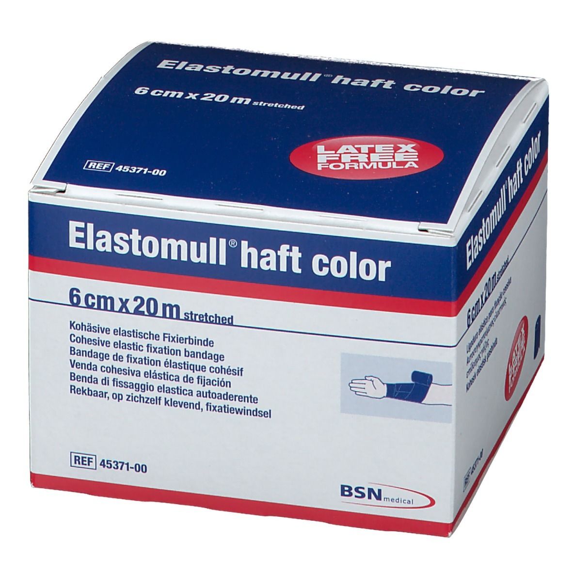 Elastomull® haft color 6 cm x 20 m blau