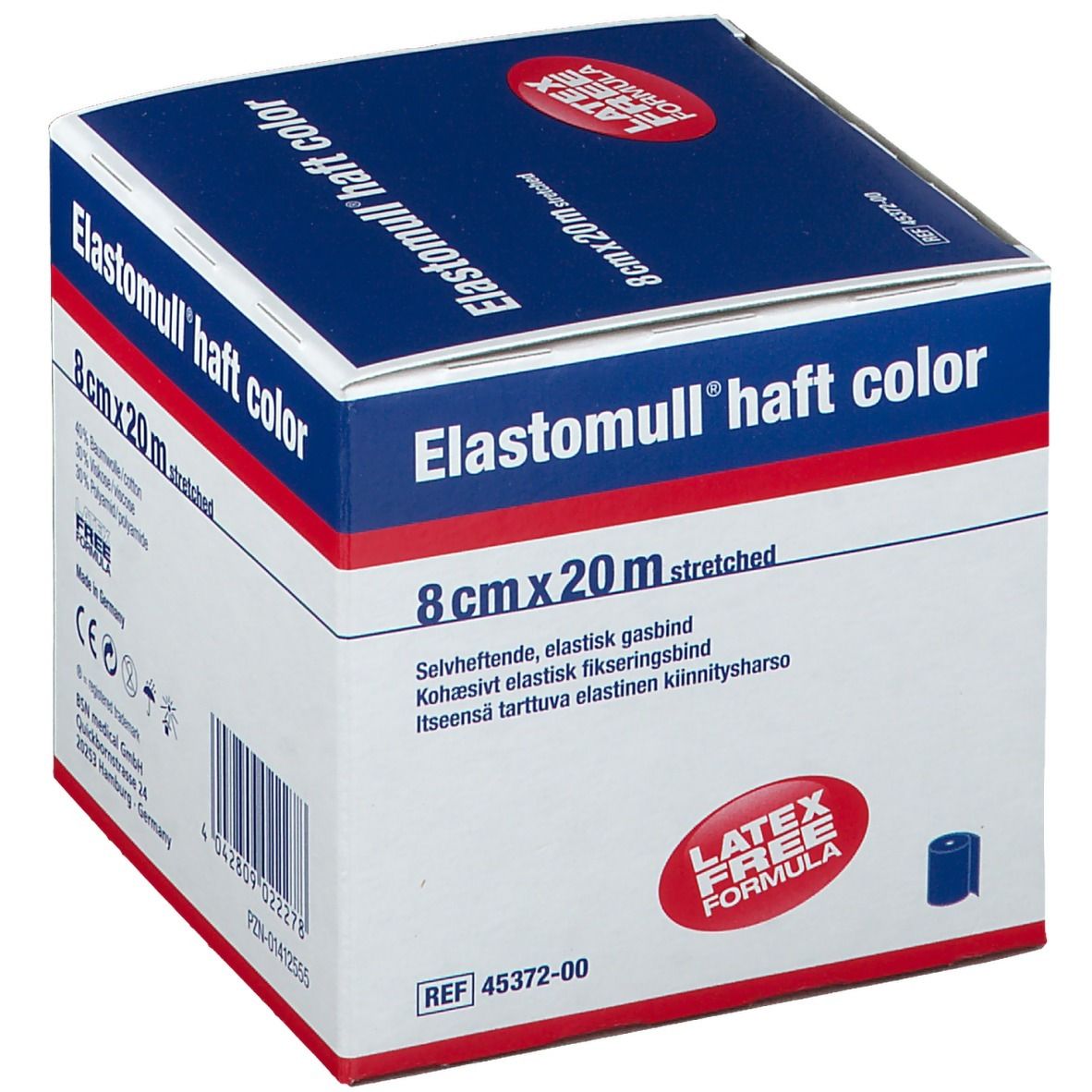Elastomull® haft color 8 cm x 20 m blau