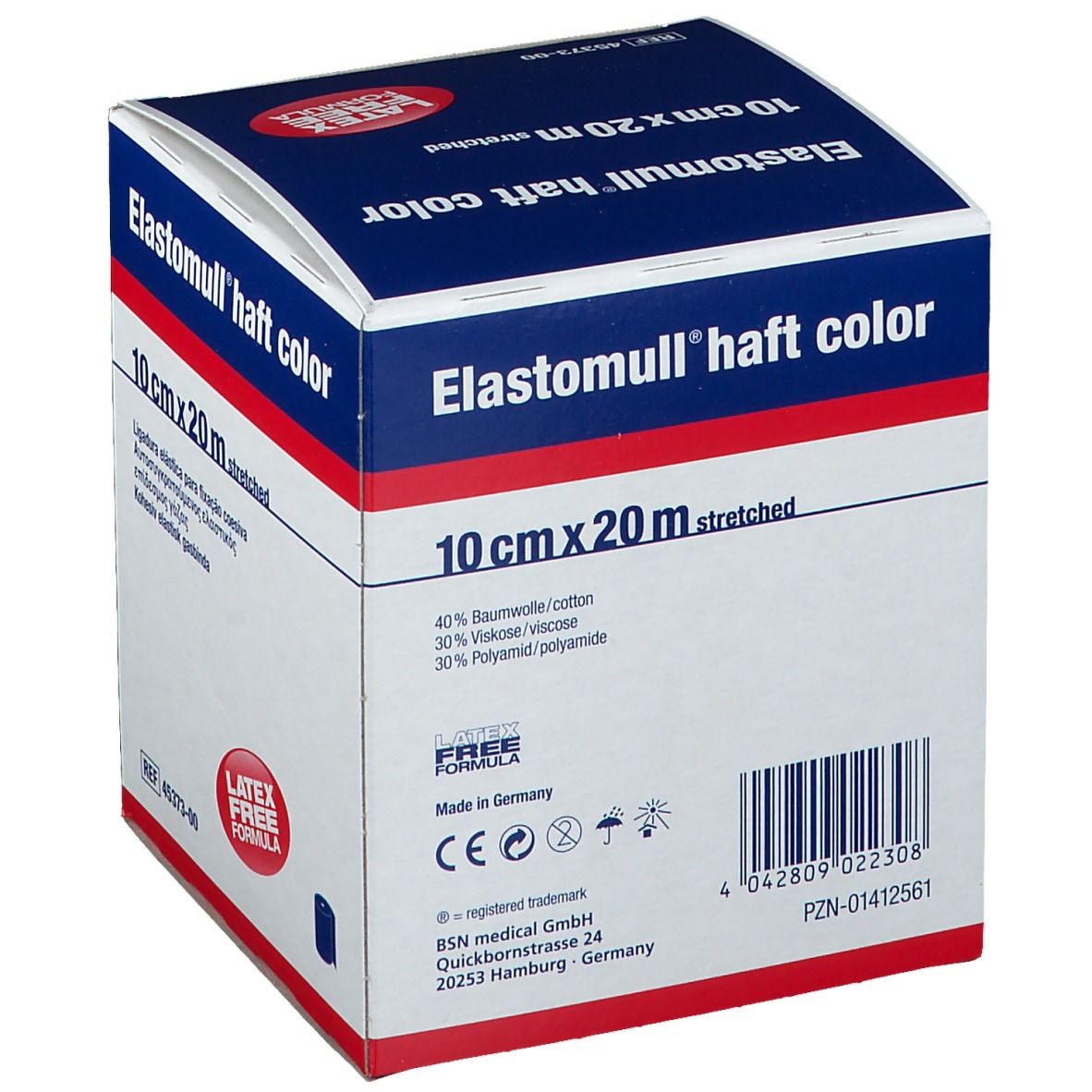 Elastomull® haft color 10 cm x 20 m blau