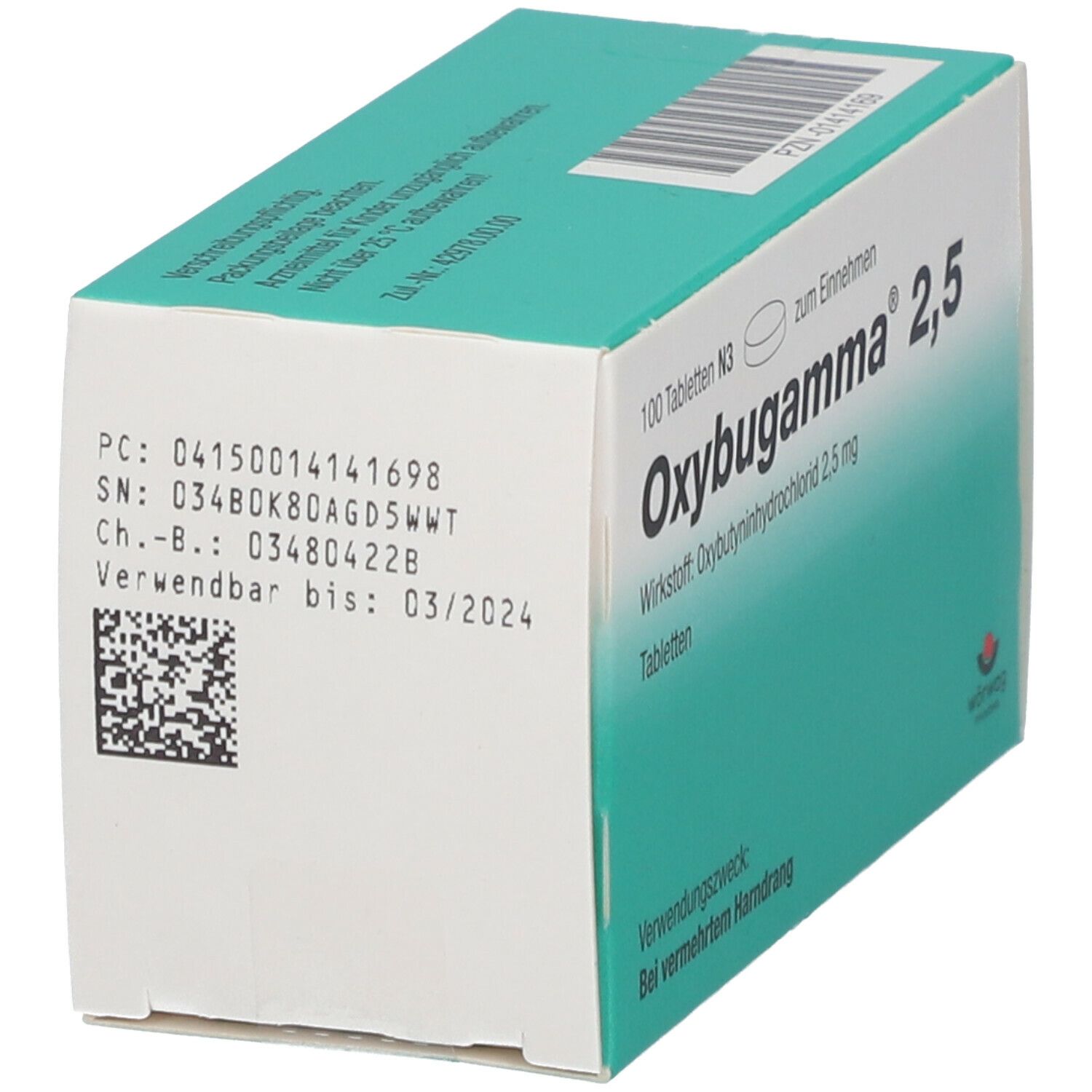 Oxybugamma 2,5 Tabletten 100 St