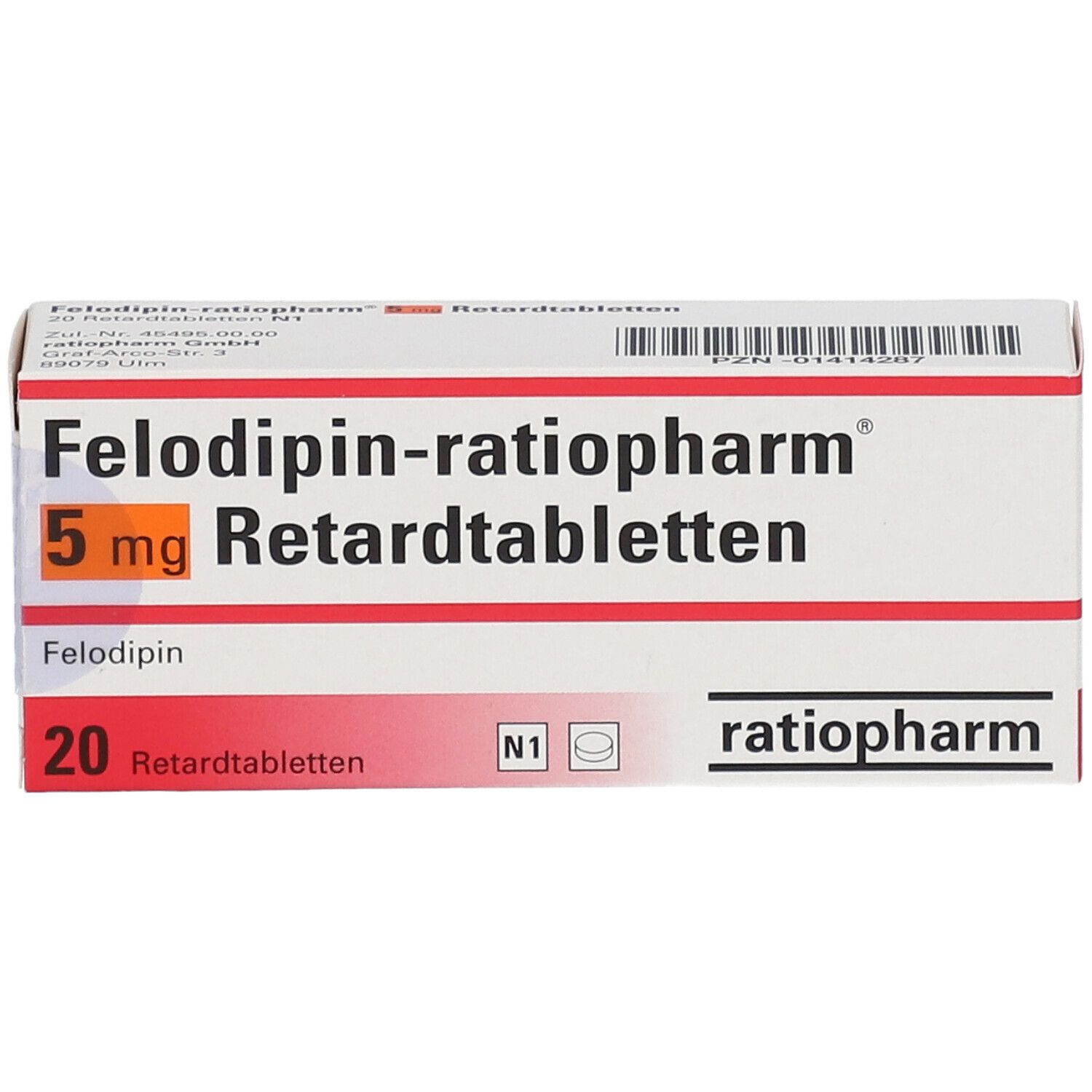 Felodipin-ratiopharm® 5 mg